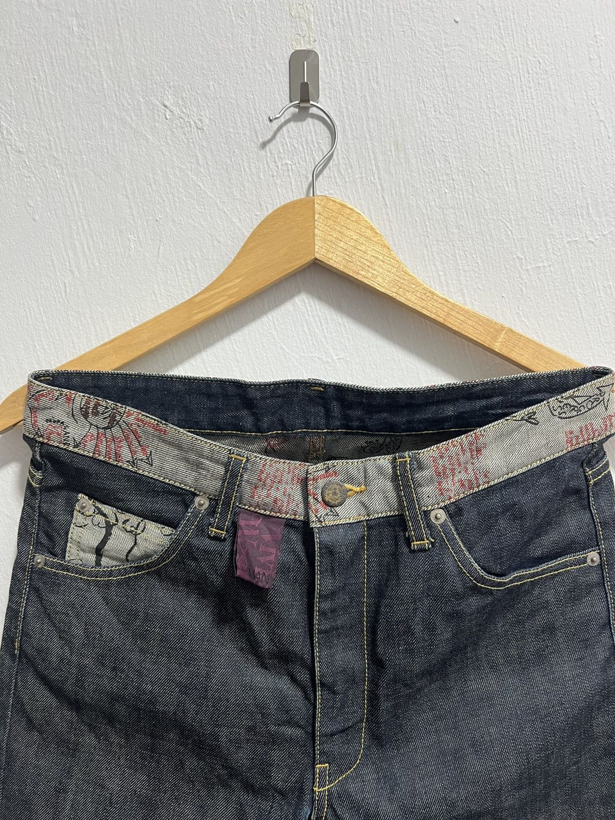 Vivienne Westwood Vivienne Westwood Archive Graphic Print Punk Jeans (Size 30) Size US 30 / EU 46 - 2 Thumbnail