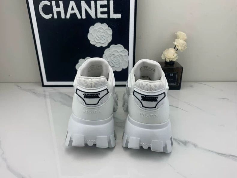 Prada Prada White Thick Sole Gear Shoes -2505 Size US 7.5 / EU 40-41 - 3 Thumbnail