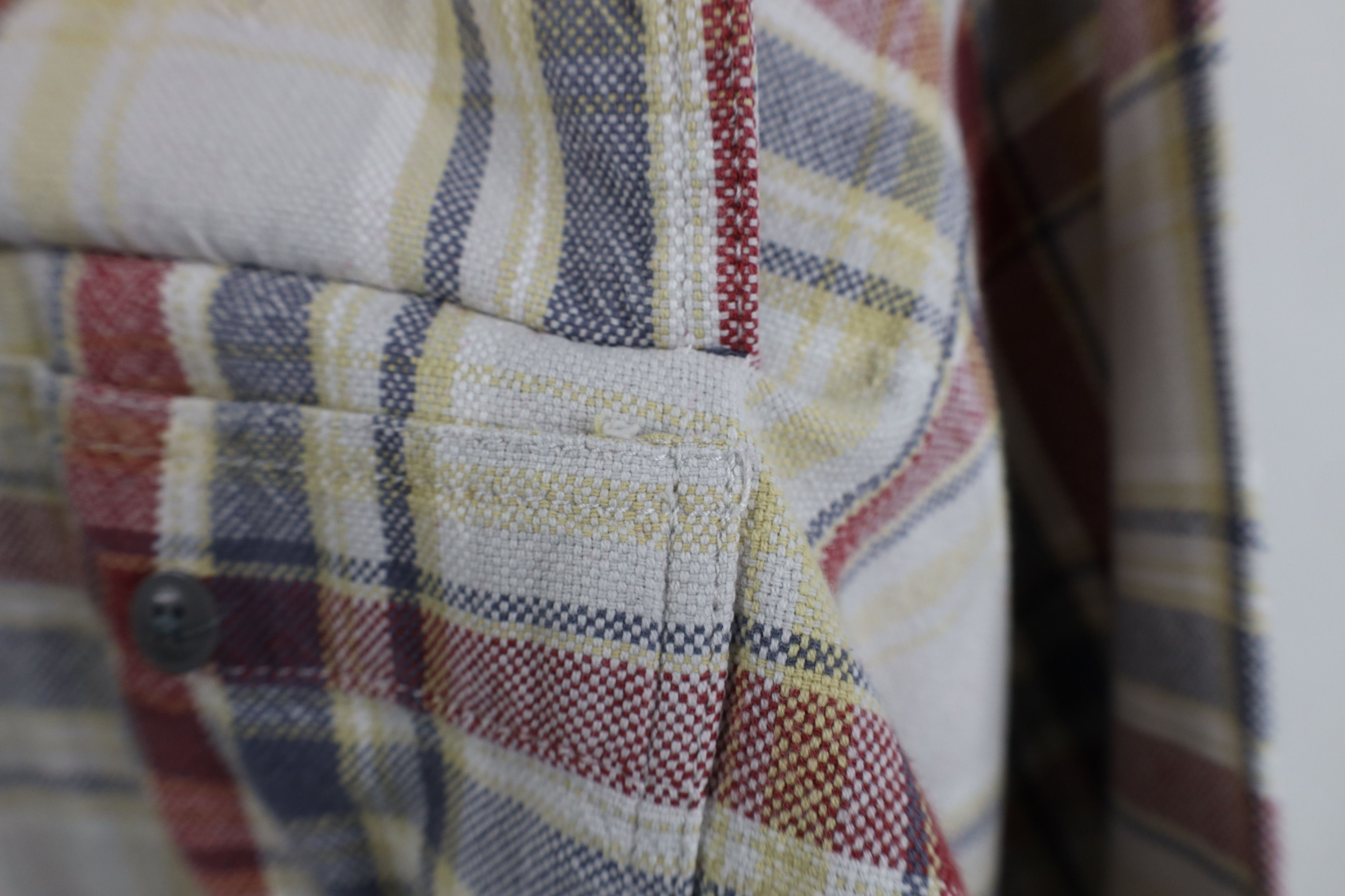 Levi's Vintage 90s Levis Knit Burlap Collared Button Shirt Plaid Size US M / EU 48-50 / 2 - 6 Thumbnail