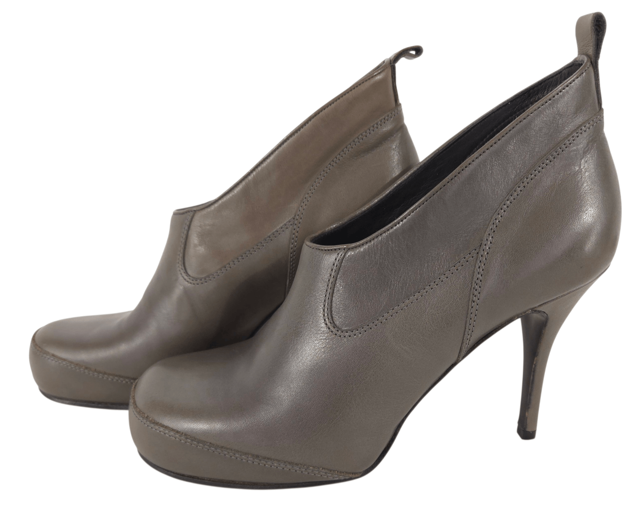 Rick Owens Rick Owens Stiletto Ankle Boots US 8 EU 38 Womens Lead $1250 Size US 8 / IT 38 - 13 Thumbnail