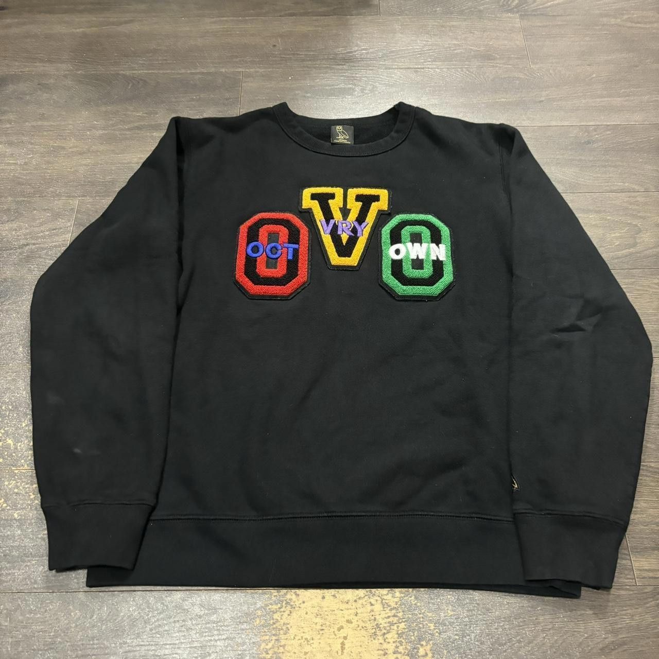 October's Very Own ovo octobers very own patched spell out crewneck sweatshirt. Size US M / EU 48-50 / 2 - 2 Thumbnail