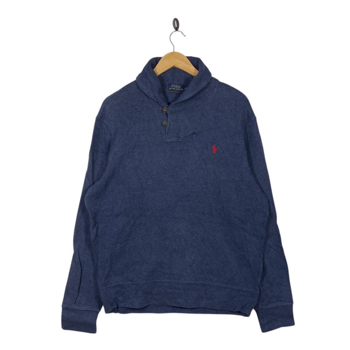 Polo Ralph Lauren Polo Ralph Lauren Shawl Collar Sweatshirt Pullover Pony Logo Size US L / EU 52-54 / 3 - 1 Thumbnail