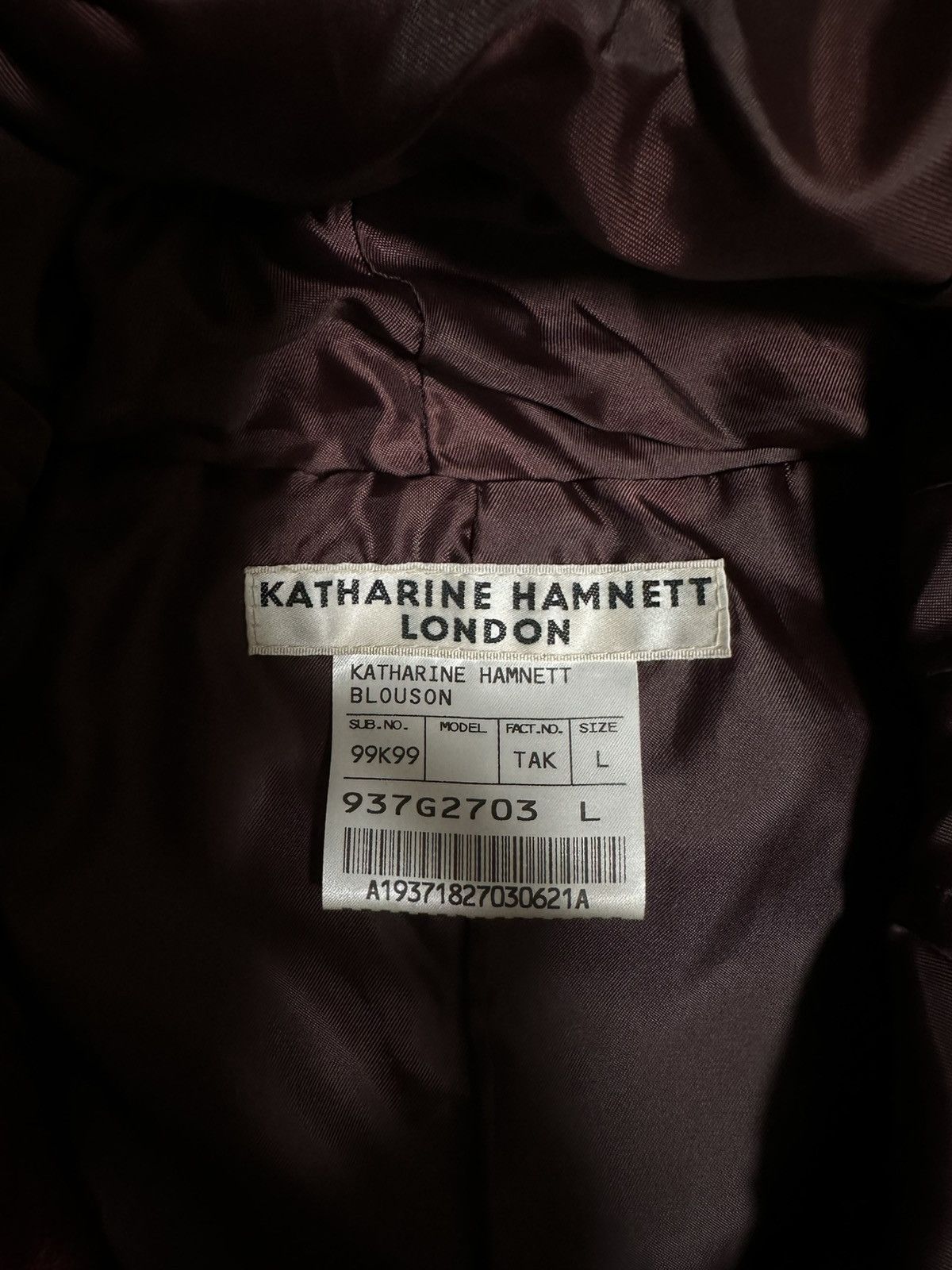 If Six Was Nine Katharine Hamnett London Alien Hood Leather Jacket Size US L / EU 52-54 / 3 - 6 Thumbnail
