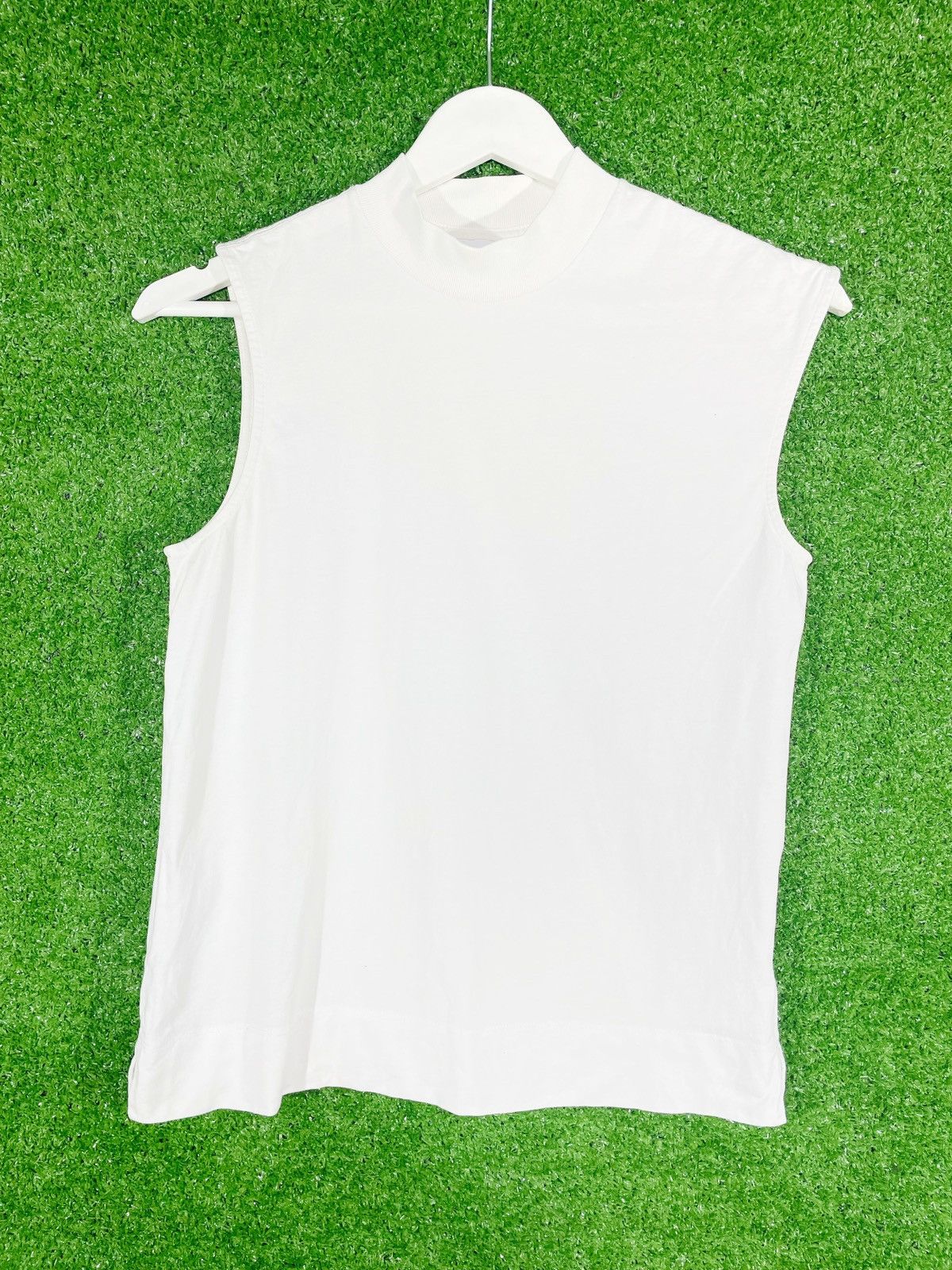 White Tank Top Women GANNI Made In Portugal Luxury Style