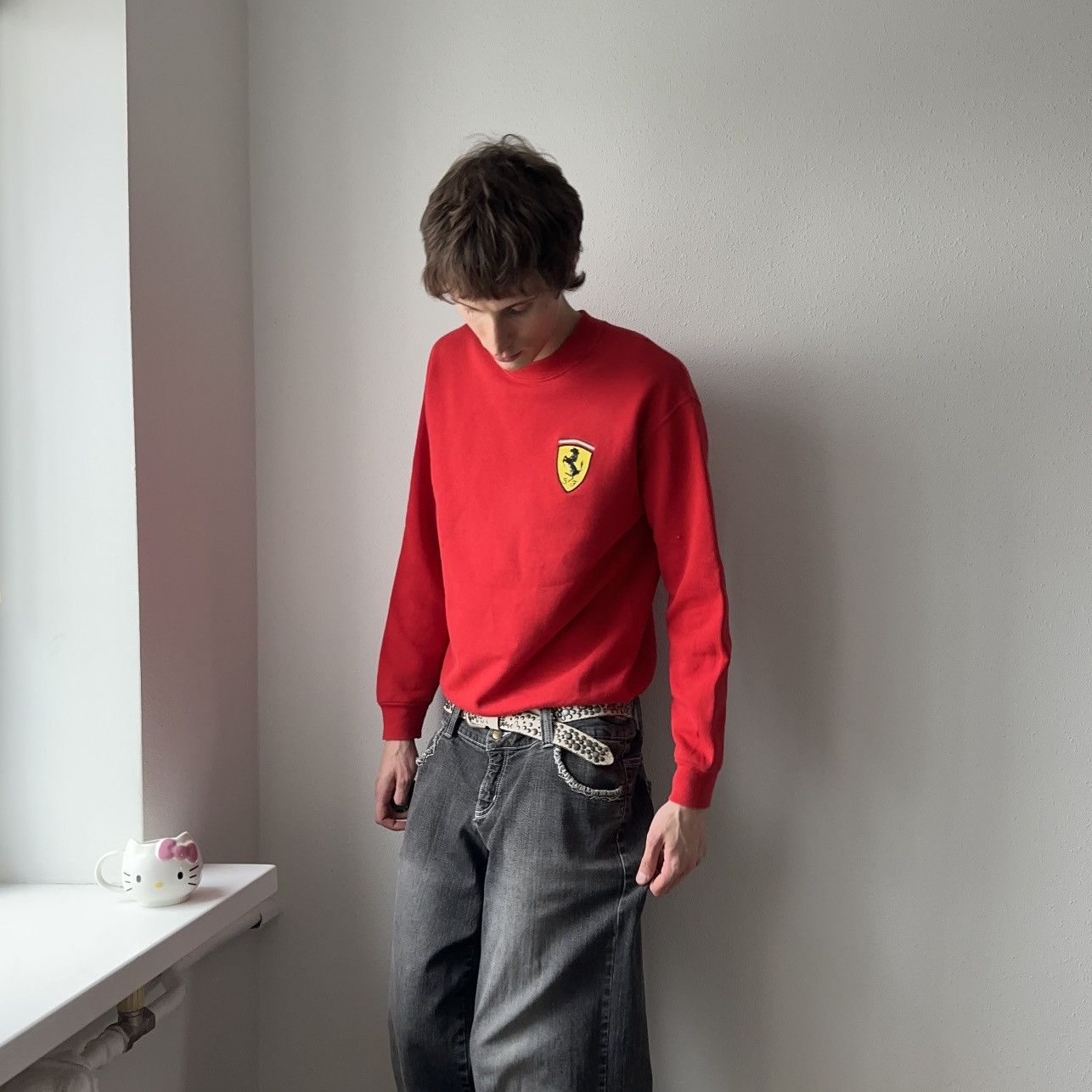 Ferrari 1996s Ferrari Formula 1 Racing Michael Schumacher Sweatshirt Size US M / EU 48-50 / 2 - 3 Thumbnail