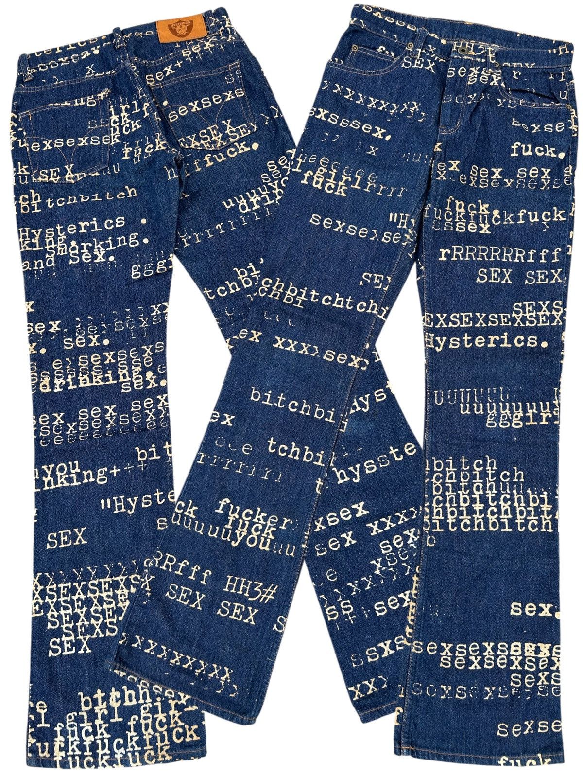 Hysteric Glamour Flare Hysteric Glamour Bitch Fuck Sex Rare Denim ☠️☠️ Size US 28 / EU 44 - 1 Thumbnail