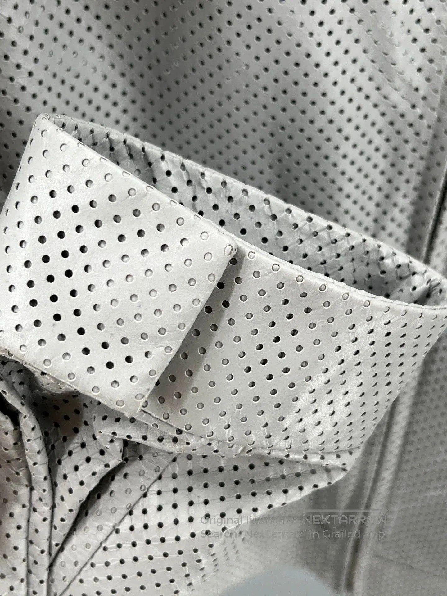 Prada prada men's gray perforated leather jacket. Size US M / EU 48-50 / 2 - 3 Thumbnail