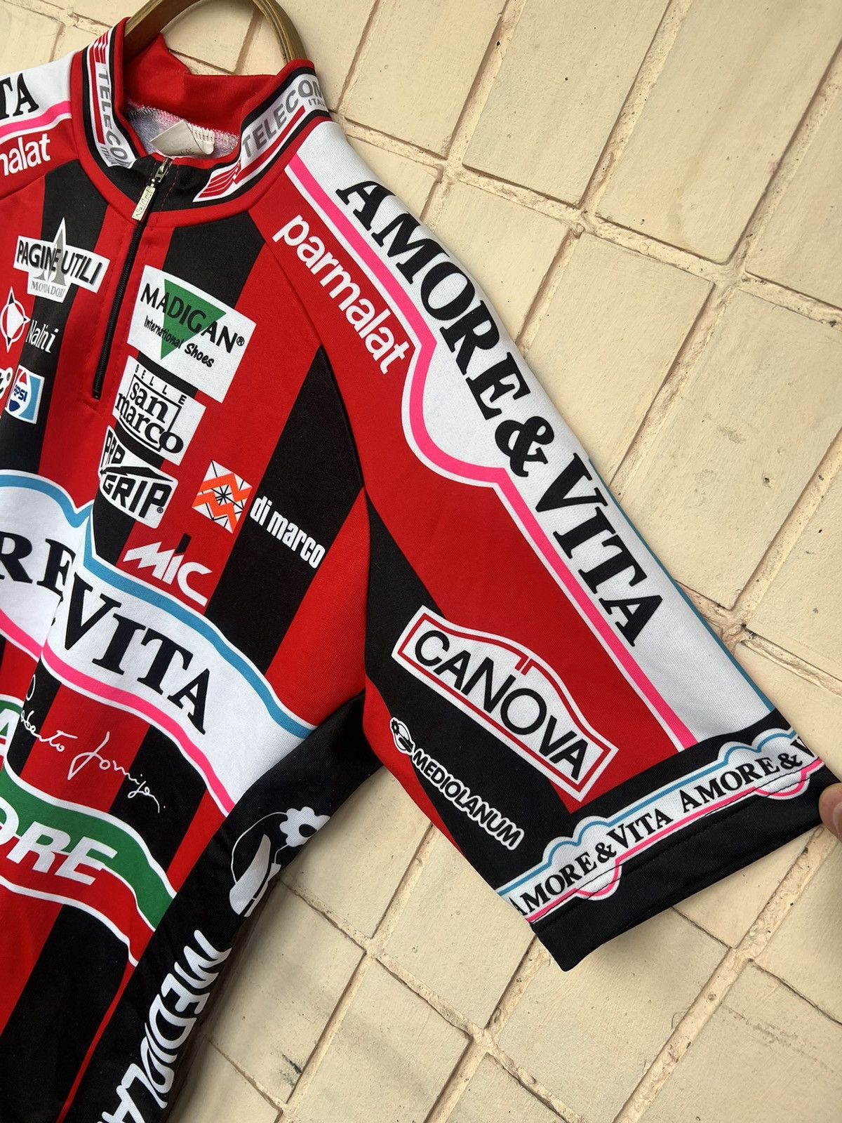 Bicycle Vintage Race 90s Jersey Amore Vita Canova Y2K Pepsi Size US M / EU 48-50 / 2 - 7 Thumbnail