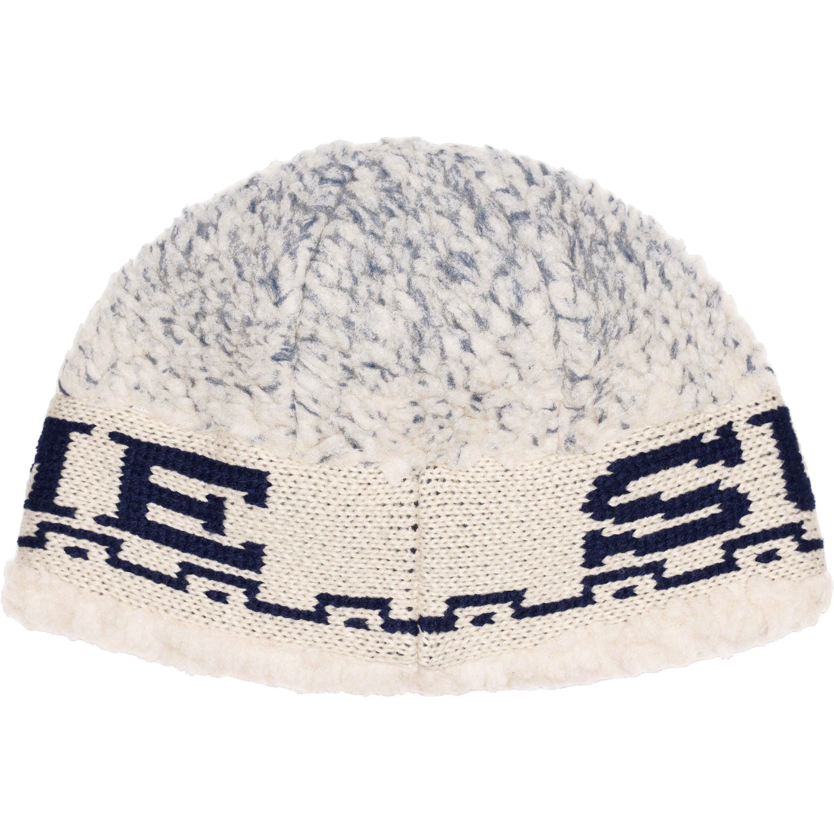 Supreme supreme sherpa logo beanie (natural) Size ONE SIZE - 2 Thumbnail