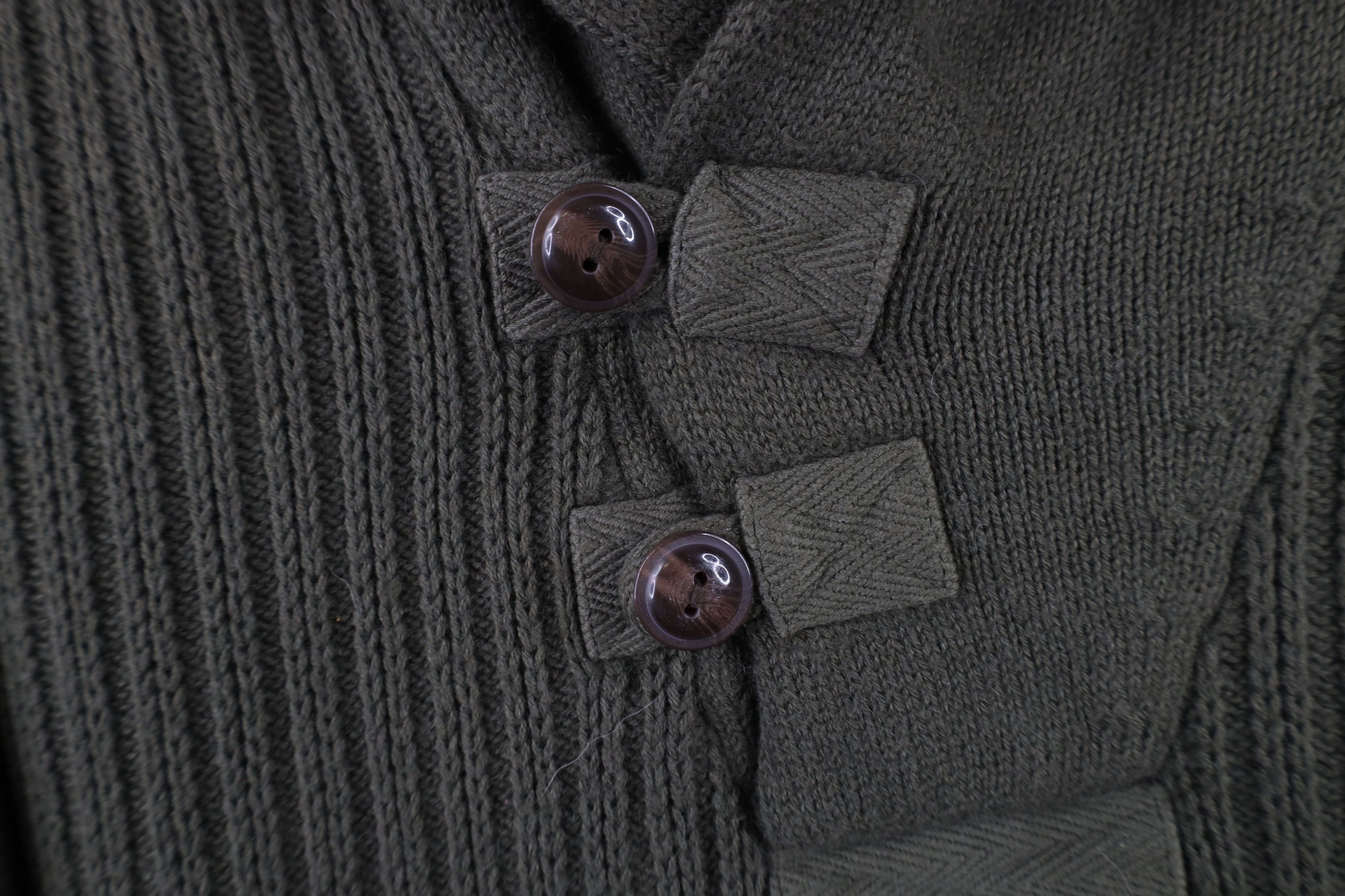 Duluth Trading Company × Vintage Duluth Trading Co Ribbed Knit High Neck Military Sweater Size US XXL / EU 58 / 5 - 5 Thumbnail