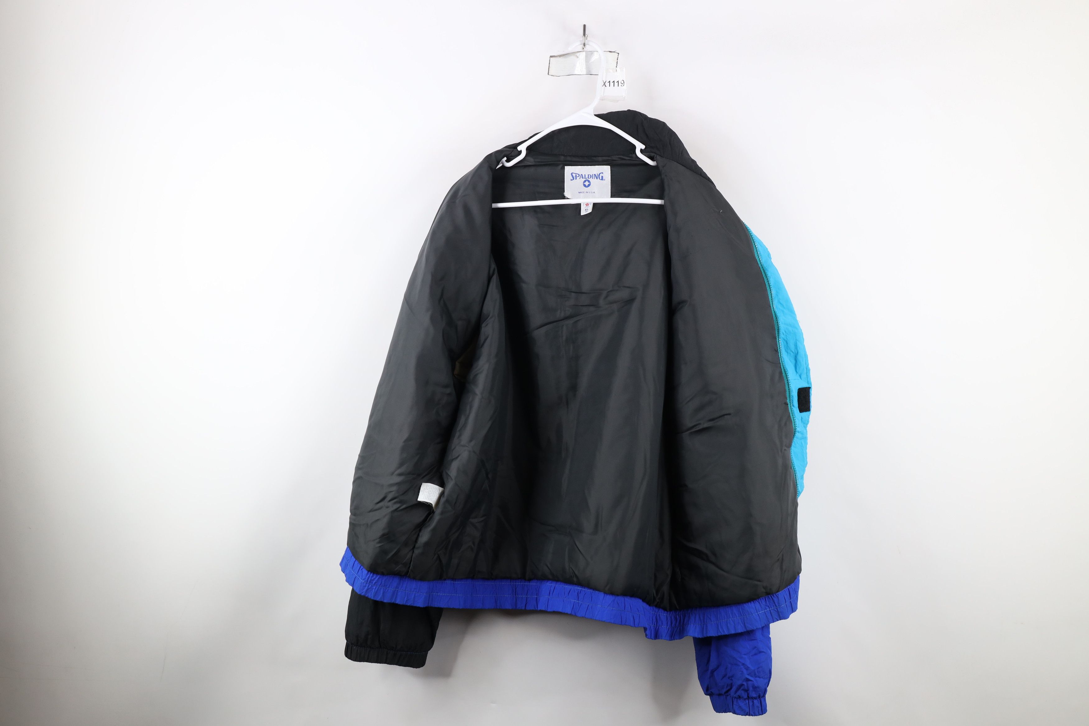 Vintage Vintage 90s Spalding Basketball Micro Puffer Jacket USA Size US XL / EU 56 / 4 - 12 Thumbnail
