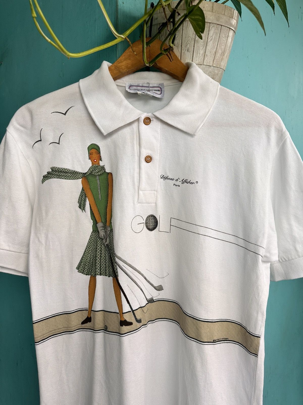 Designer × Vintage Vintage Defense d'afficher polo shirt Size US M / EU 48-50 / 2 - 2 Thumbnail