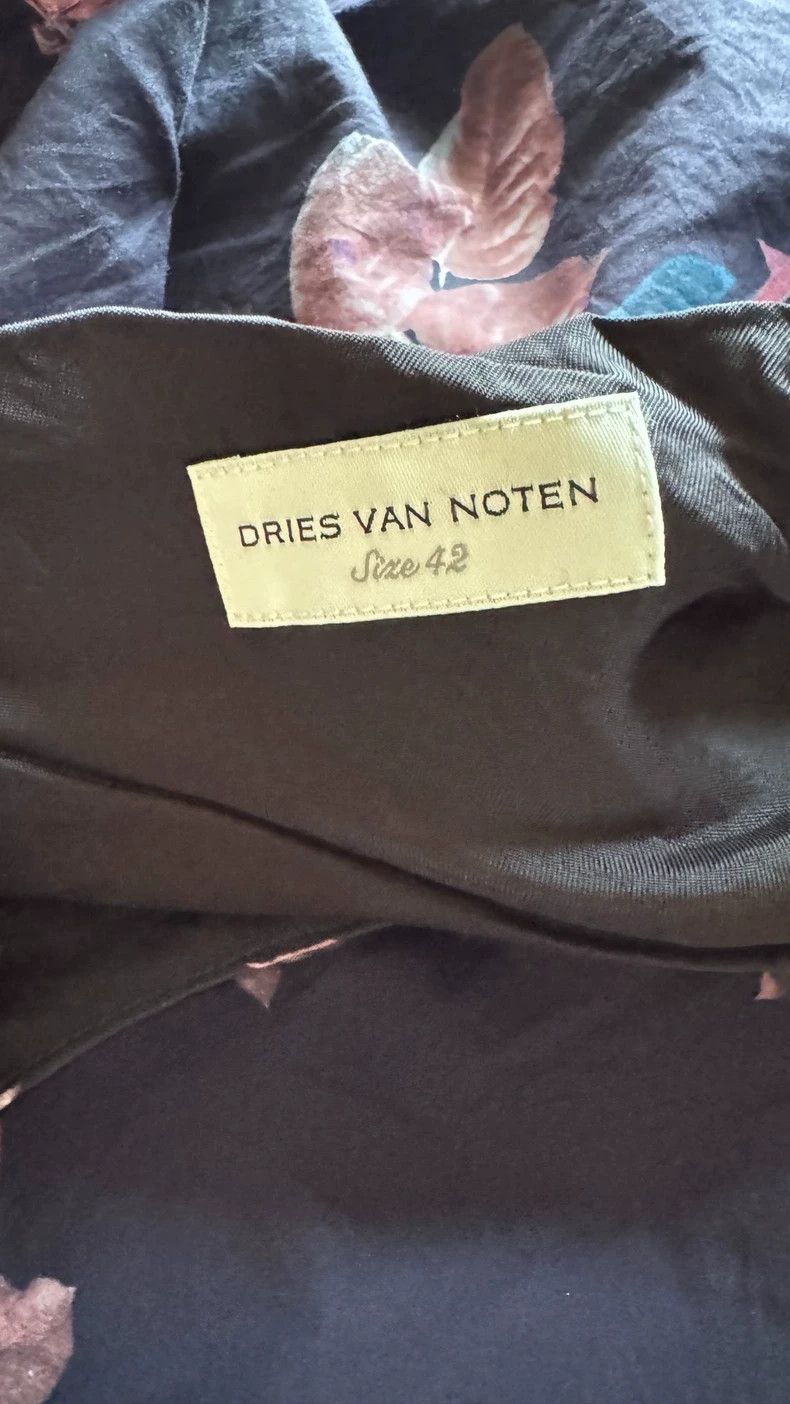 Dries Van Noten Dries Van Noten size:42 Deep Blue Garden series short-slee Size XS / US 0-2 / IT 36-38 - 5 Thumbnail