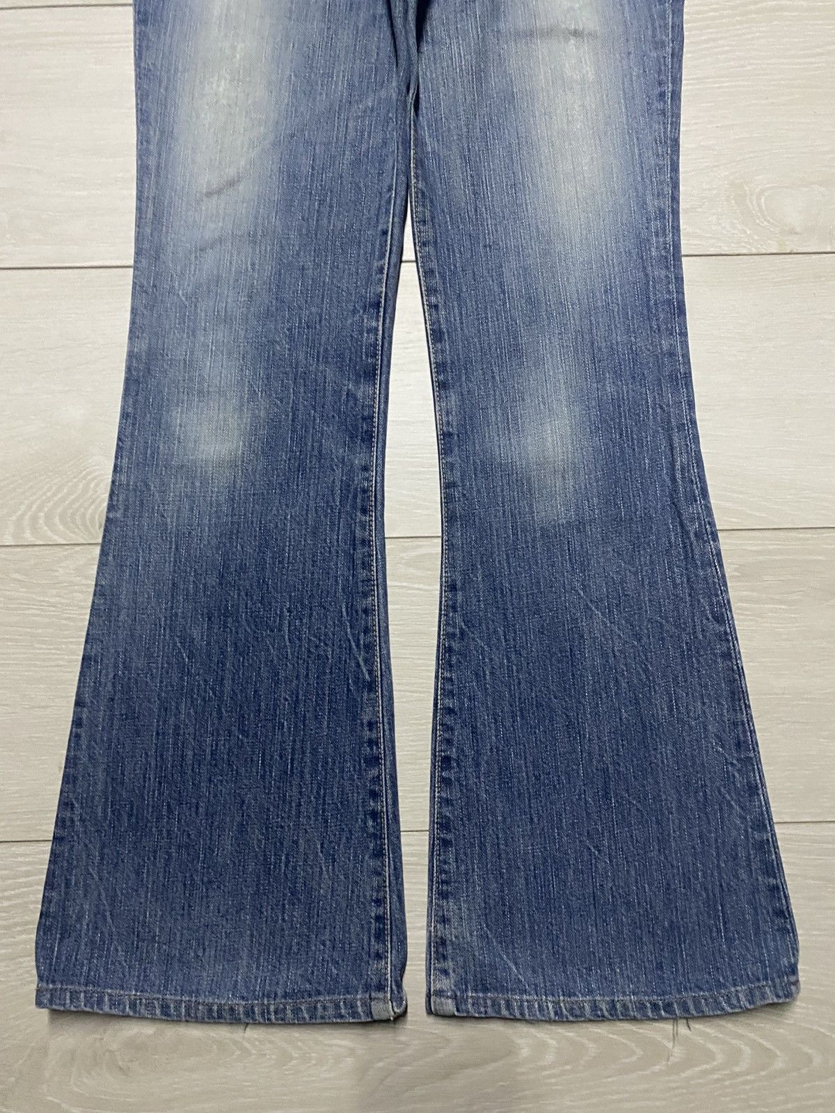 Edwin Vintage Miss Edwin 503 Blue Wash Flare Jeans Size US 30 / EU 46 - 5 Thumbnail