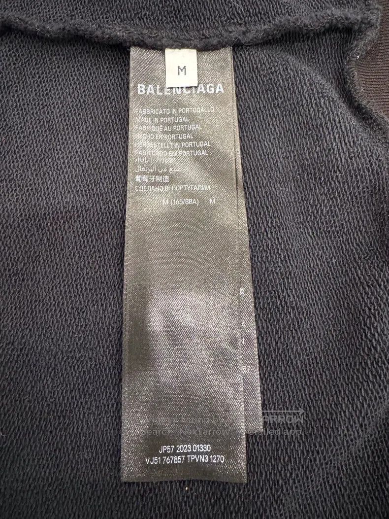 Balenciaga Balenciaga Black sticky note logo men's jacket Size US M / EU 48-50 / 2 - 7 Thumbnail