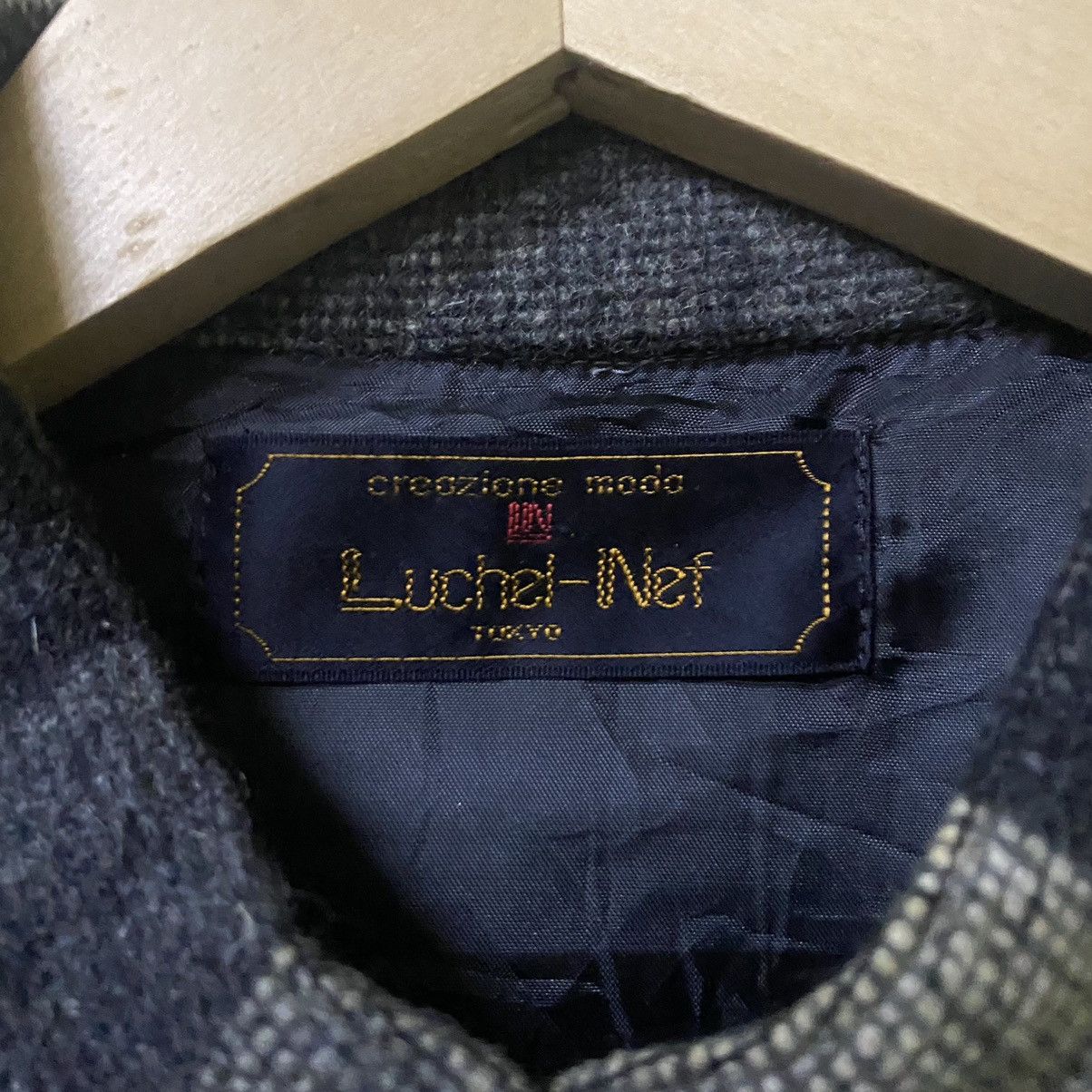 Japanese Brand Luchel nef Tokyo wool zip up jacket striped design Size US L / EU 52-54 / 3 - 4 Thumbnail