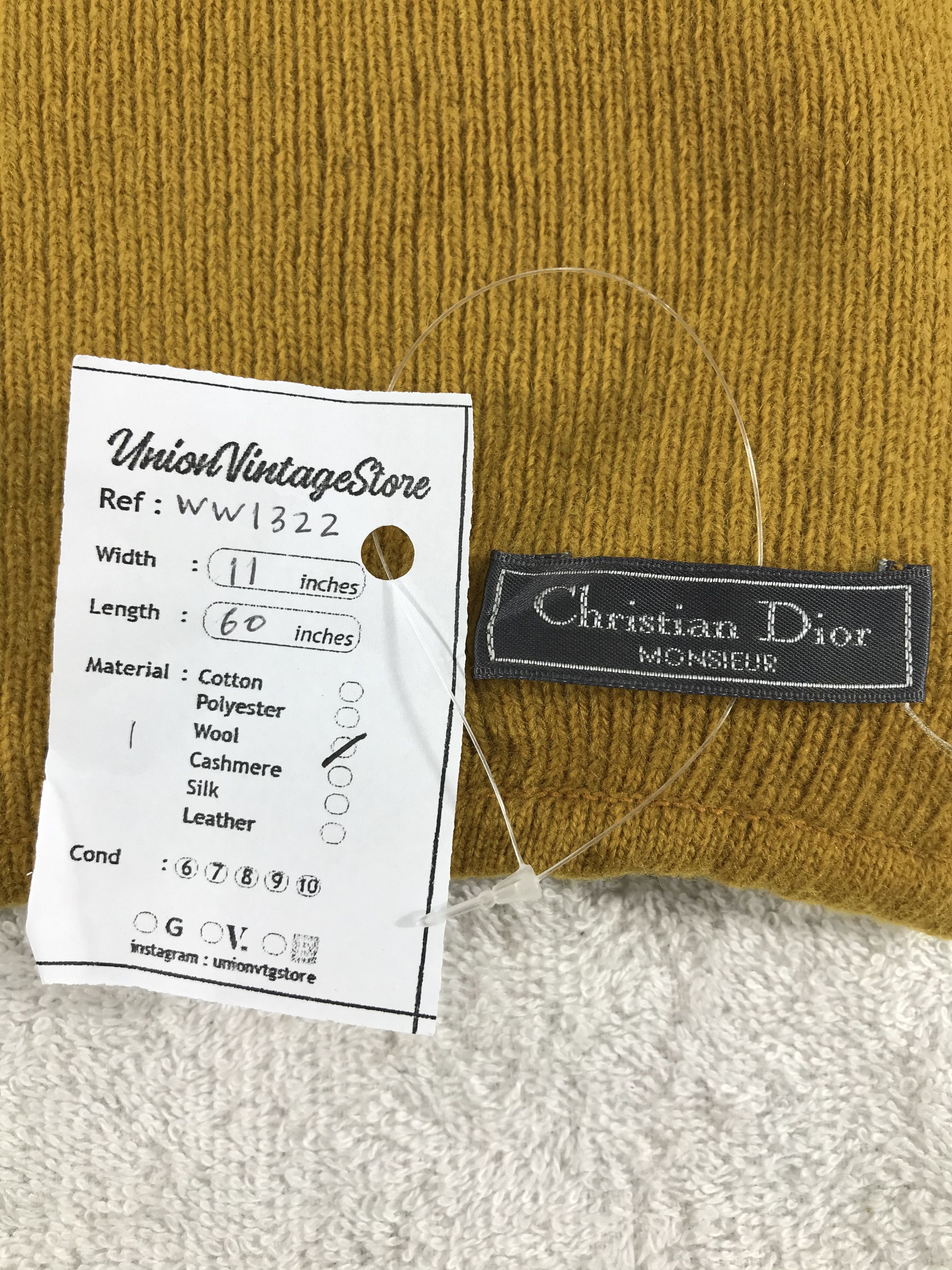 Vintage Christian Dior Scarf / Muffler / Neckwear - WW1322 Size ONE SIZE - 4 Thumbnail