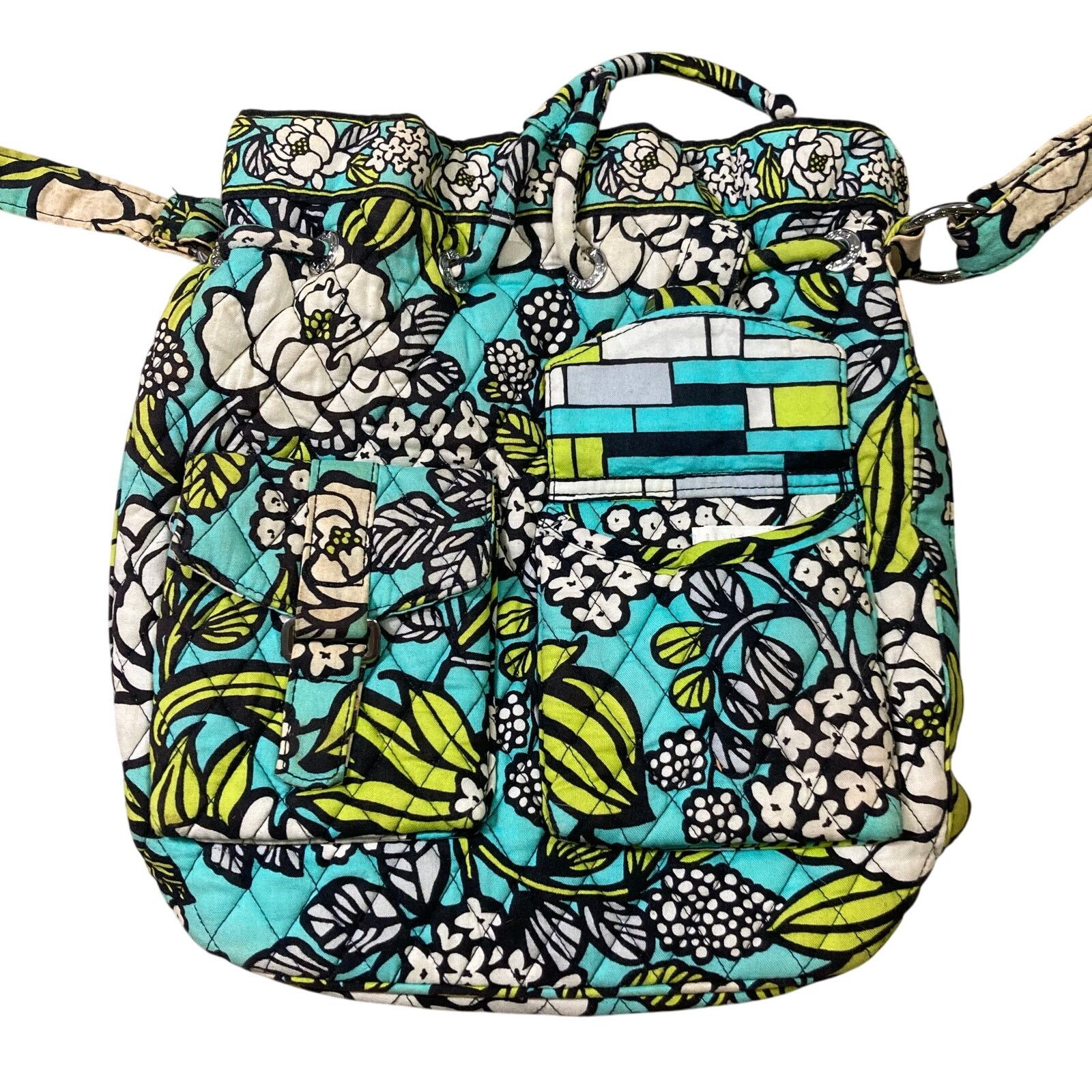 Vera Bradley Vera Bradley Island Blooms Cinch-Top Backpack Multicolored Size ONE SIZE - 1 Thumbnail