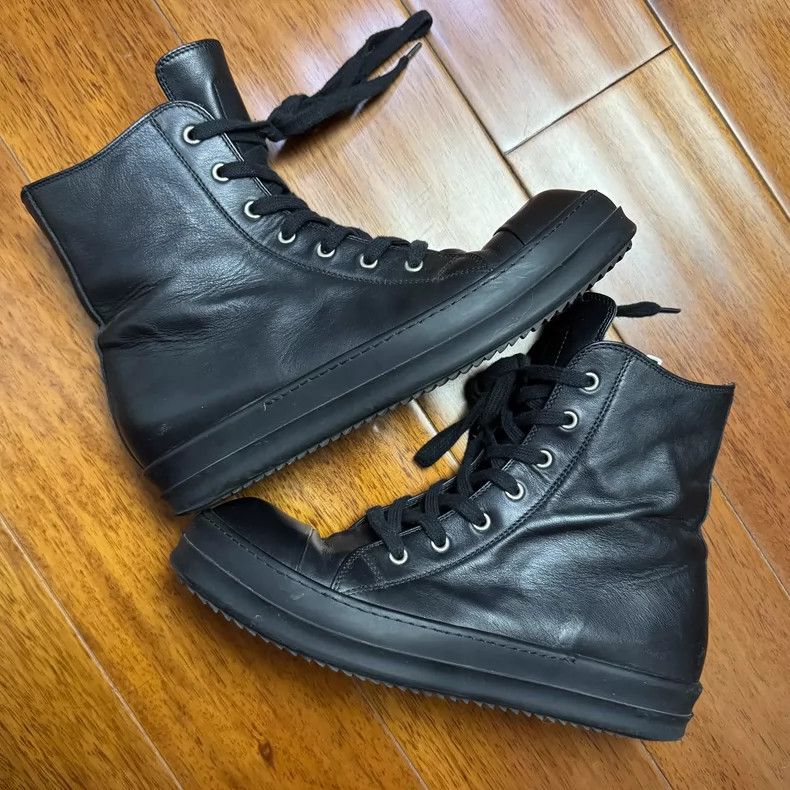 Rick Owens Rick Owens Black High Top Sneakers-dmc Size US 10.5 / EU 43-44 - 1 Thumbnail