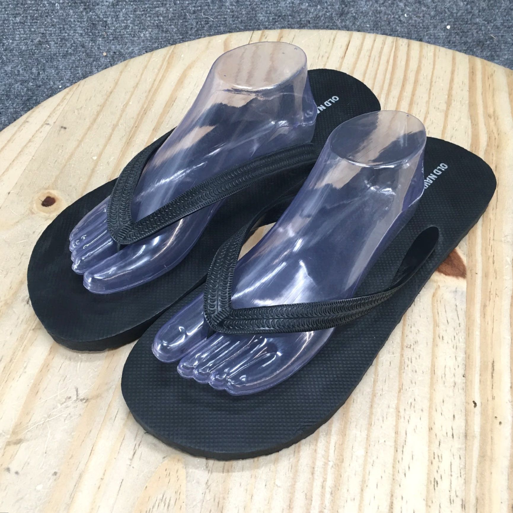 Old Navy Old Navy Sandals Womens 12-13 Flip Flop Black Toe-Post Comfort Casual Low Top Size XL / US 12-14 / IT 48-50 - 6 Thumbnail