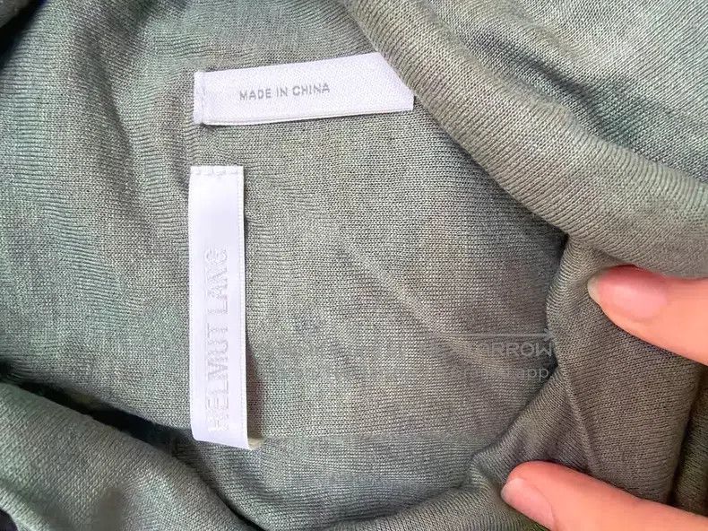 Helmut Lang Helmut Lang Grey-green gathered off-shoulder long-sleeve Size XS / US 0-2 / IT 36-38 - 4 Thumbnail