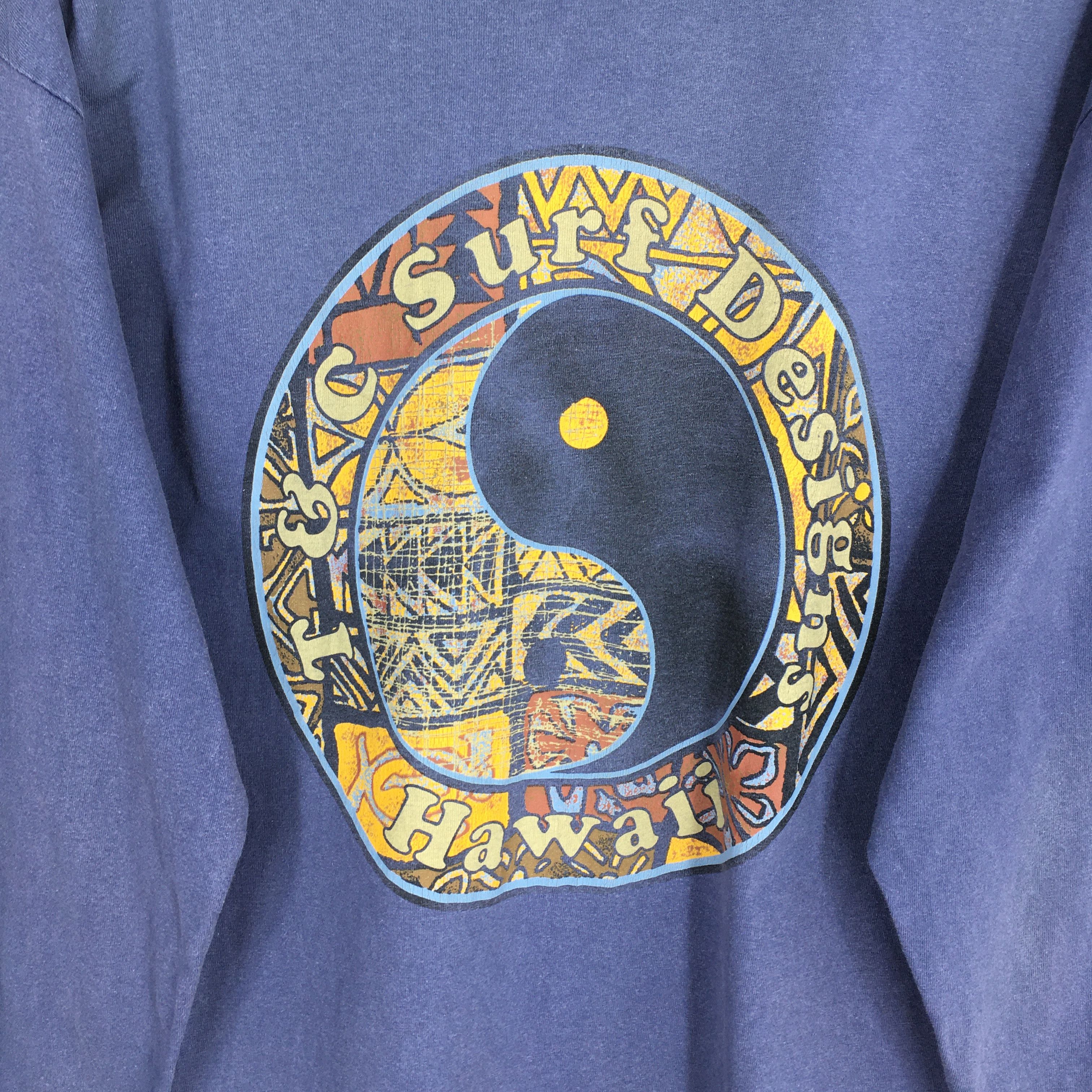 Vintage Vintage 90's T&C Surf Design Hawaiian Blue T shirt Large Size US L / EU 52-54 / 3 - 8 Thumbnail