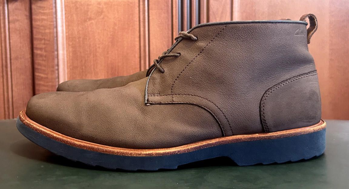 Clarks CLARKS Men's FULHAM HI BROWN LEATHER BOOTS #67498 SIZE 9.5 Size US 9.5 / EU 42-43 - 1 Thumbnail