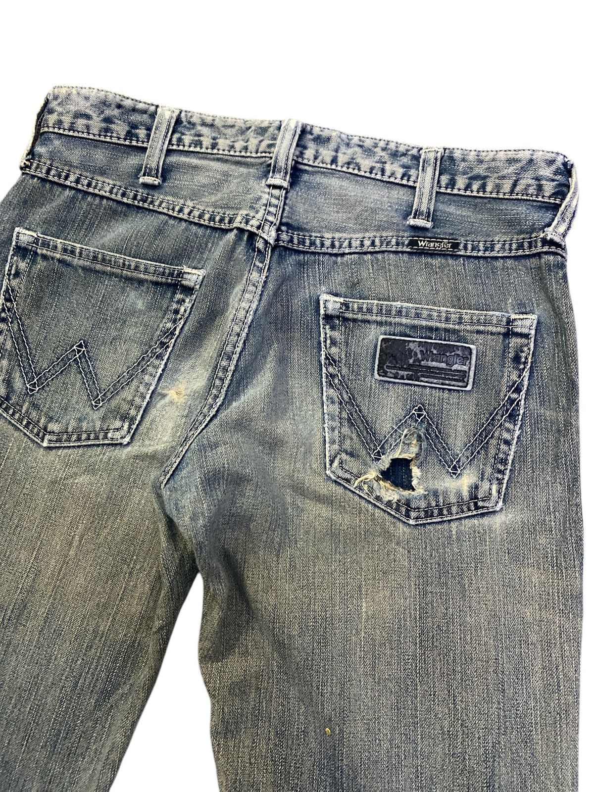 Vintage × Wrangler Vintage Wrangler Faded Distressed Jeans Size US 30 / EU 46 - 13 Thumbnail