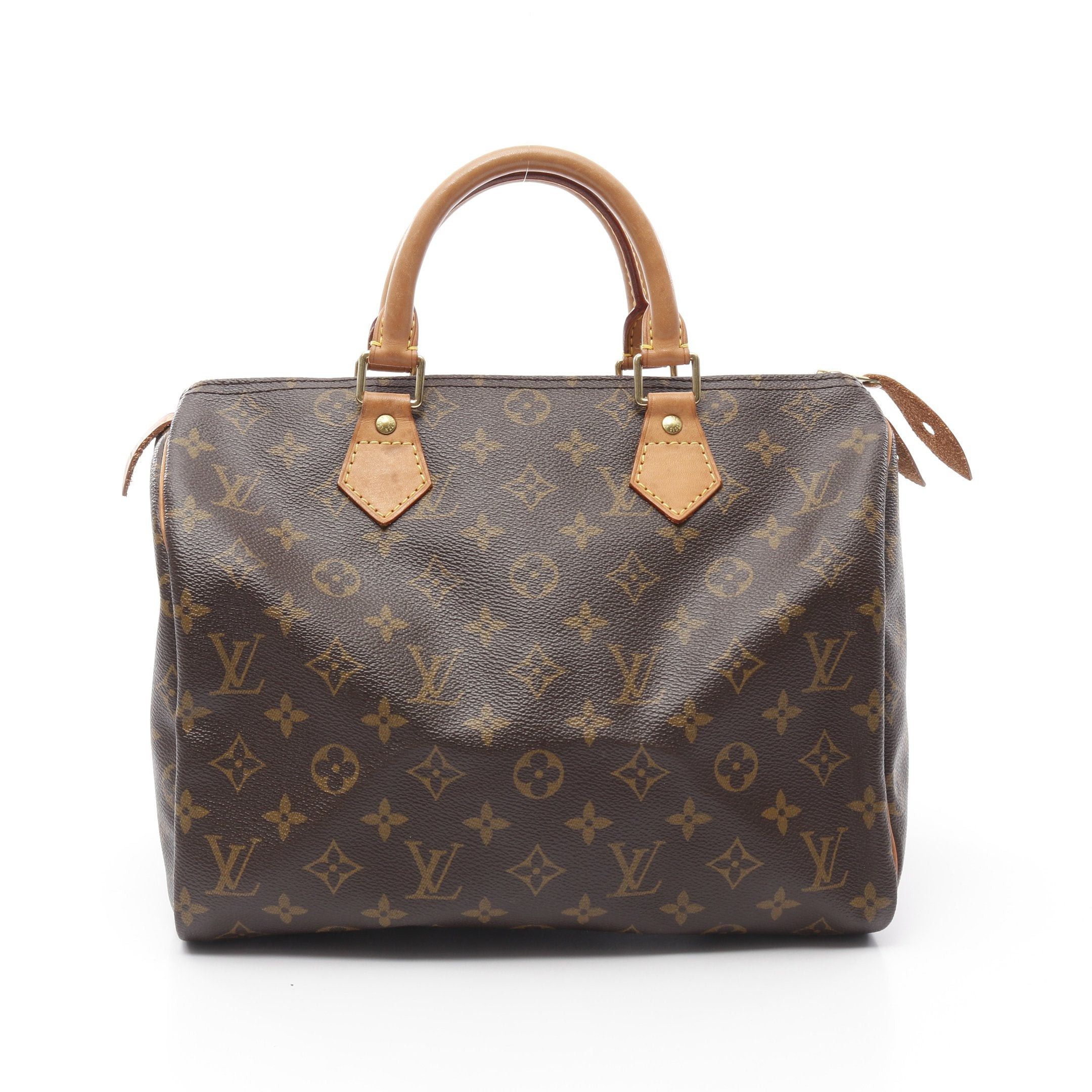 Louis Vuitton Louis Vuitton Speedy 30 Monogram Handbag Leather Brown Size ONE SIZE - 1 Thumbnail