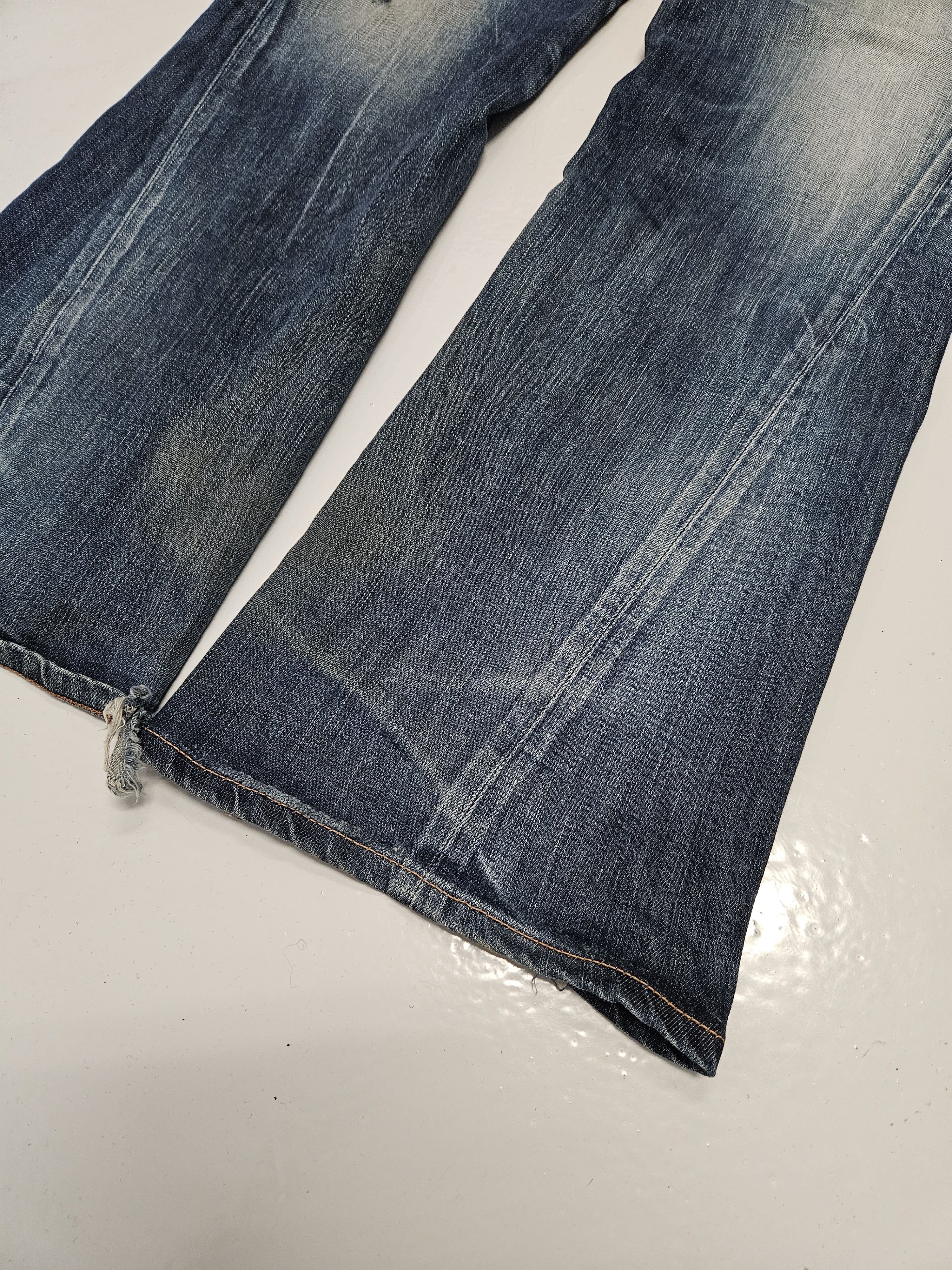 Edwin Edwin blue trip distressed washed bootcut denim Size US 34 / EU 50 - 7 Thumbnail