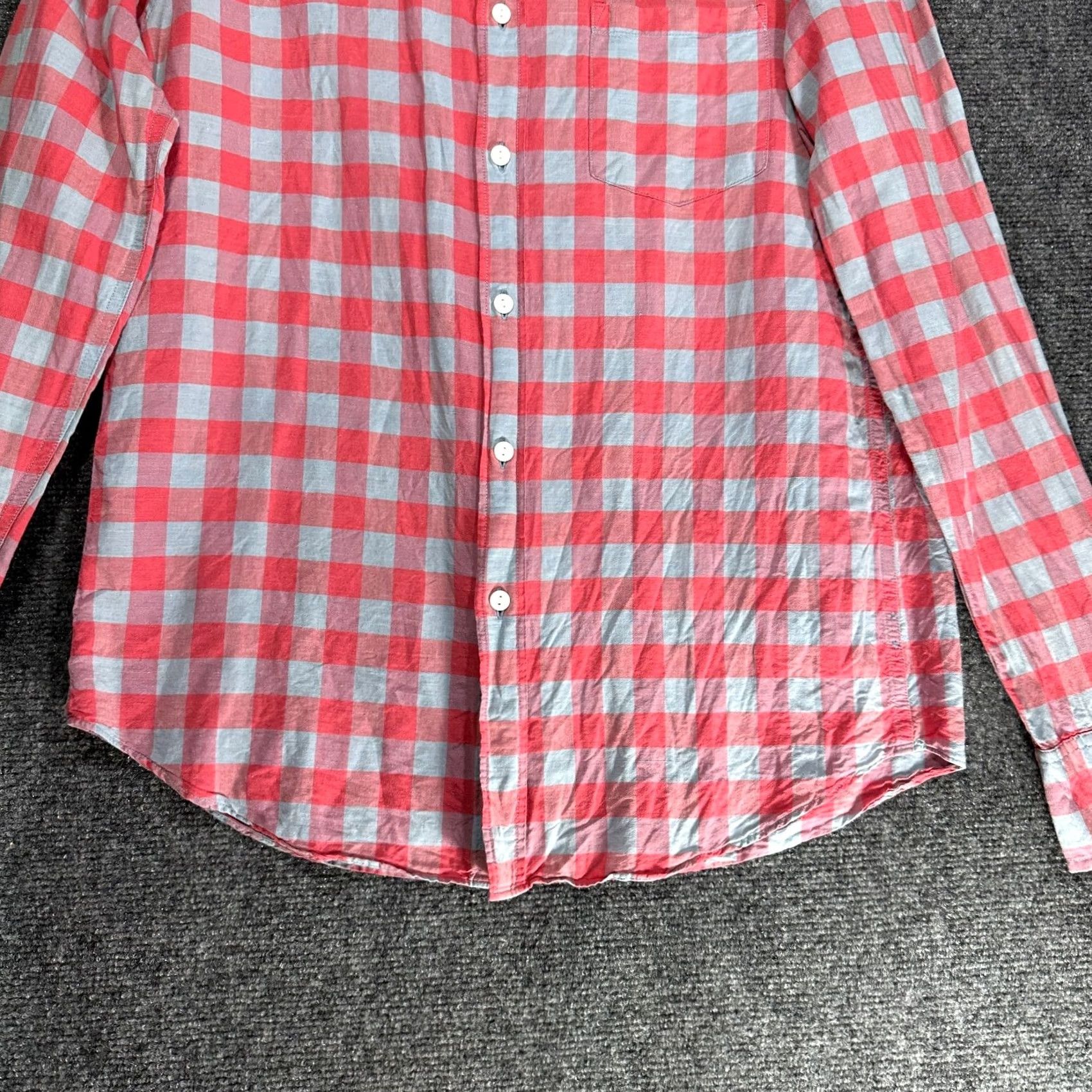 J.Crew J.CREW Shirt Slim Fit Button-Down Multicolor Check Linen Cotton Pocket Long Sleeve Mens M Size US M / EU 48-50 / 2 - 2 Thumbnail