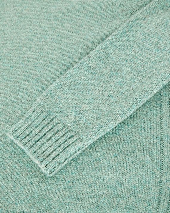 Loro Piana o1srvl11e0824 Parksville Crewneck Sweater in Mint Green Size M / US 6-8 / IT 42-44 - 3 Thumbnail