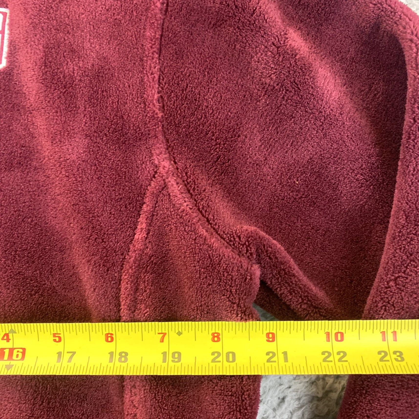 NHL Avalanche NHL Women’s 1/4 Zip Fleece Sweater size XL Jacket Burgundy /66-6 Size XL / US 12-14 / IT 48-50 - 5 Thumbnail