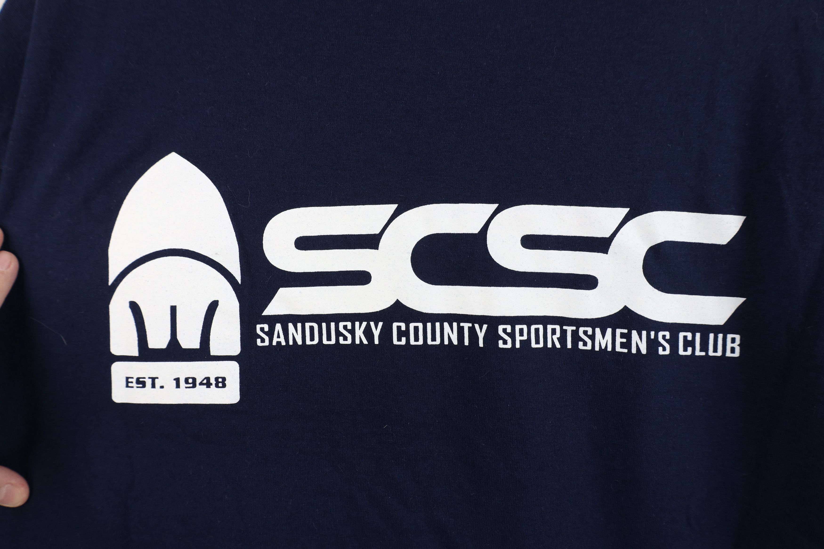 Vintage Vintage Country Sportsmens Club Hunting T-Shirt Blue Size US XL / EU 56 / 4 - 9 Thumbnail
