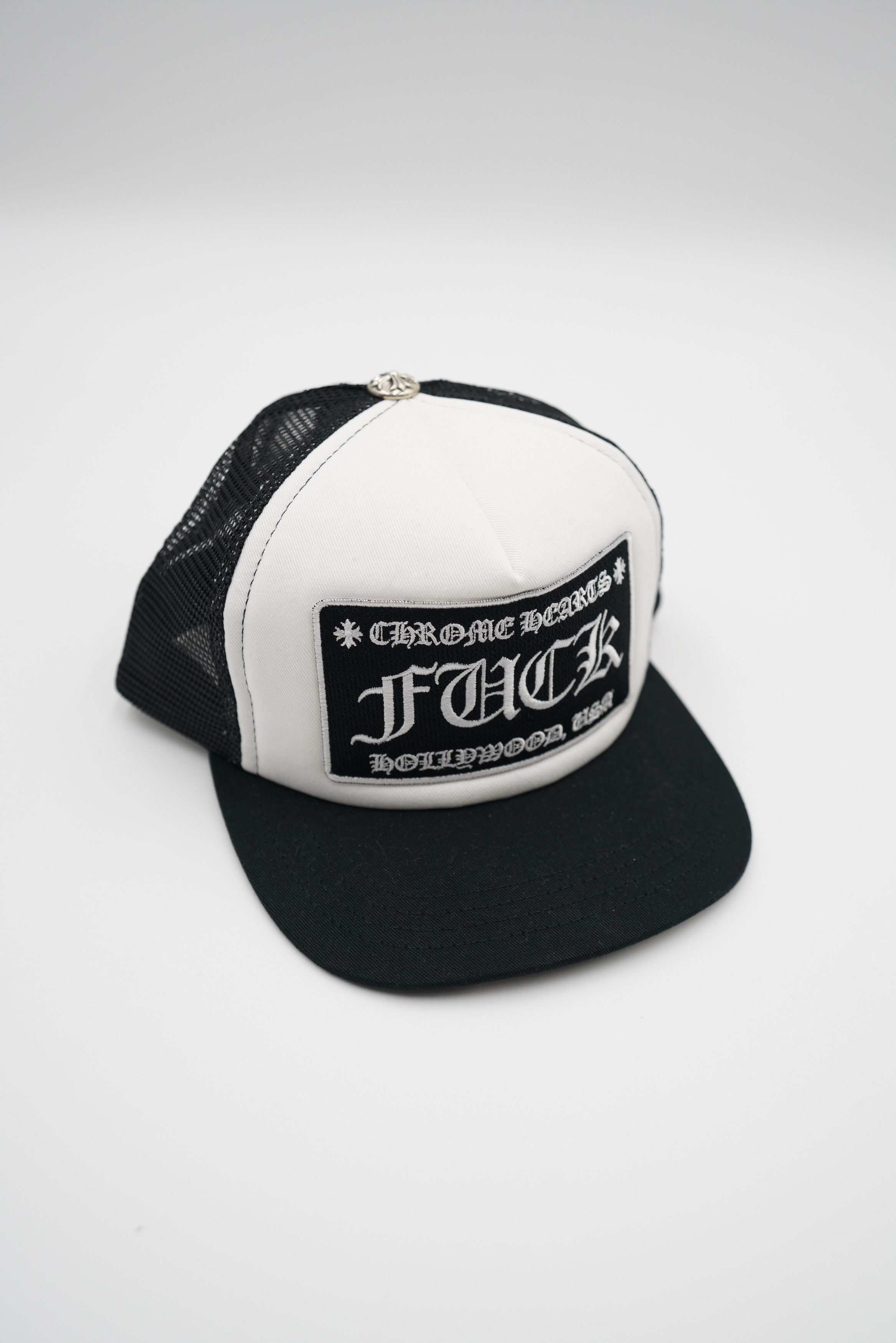 Chrome Hearts Chrome Hearts Fuck Hollywood Trucker Hat | Grailed