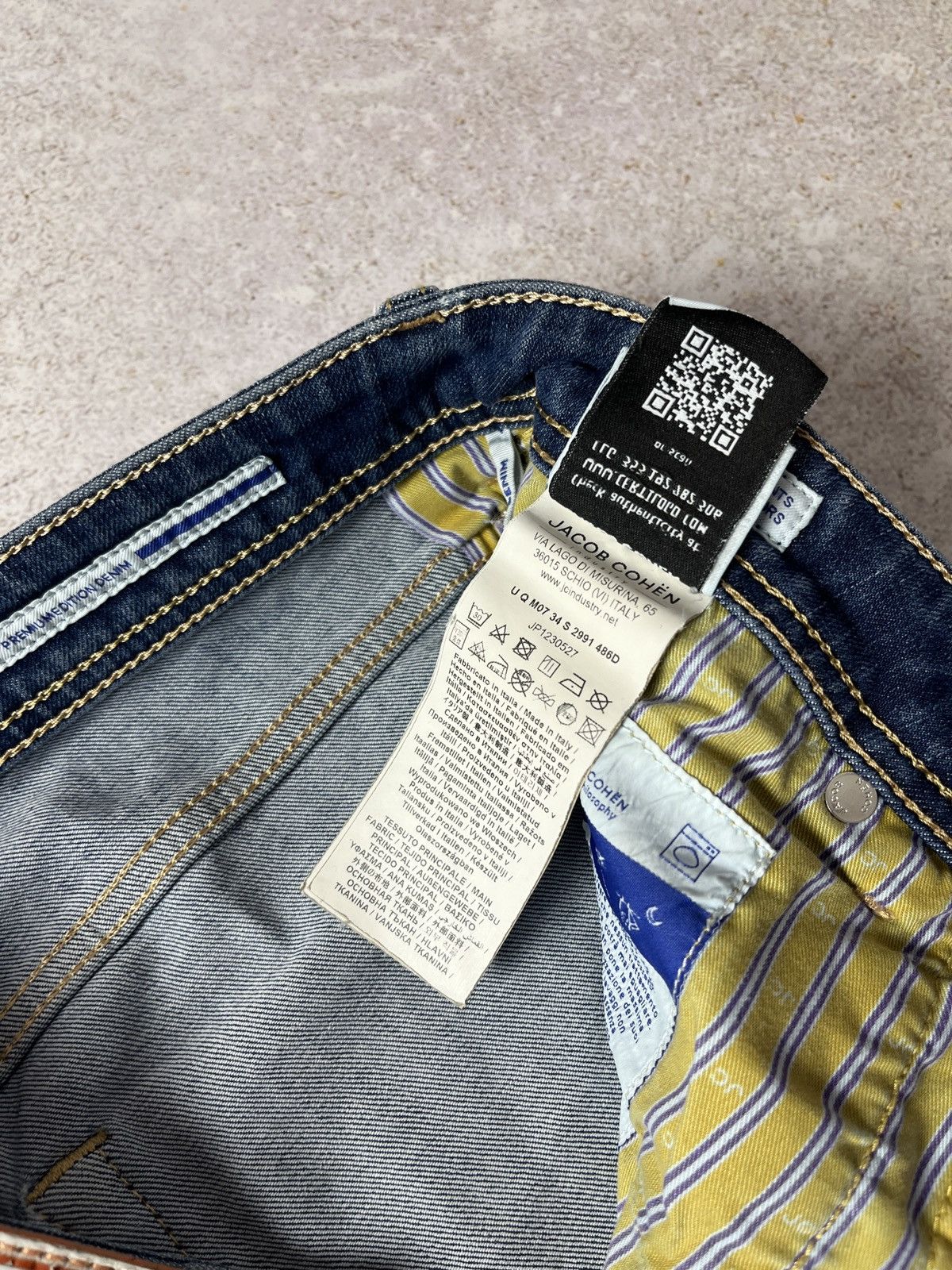Jacob Cohen Nick Slim Fit Denim Luxury Jeans Blue Size 34