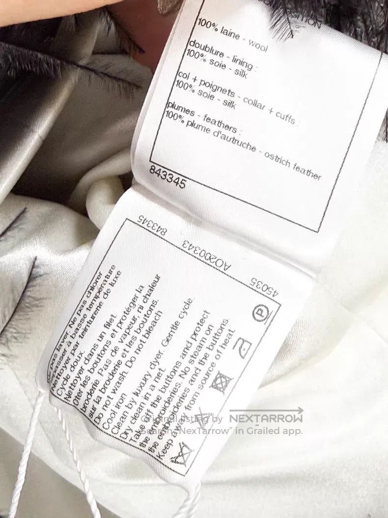 Chanel Chanel Long-sleeved coat with white tassels Size XS / US 0-2 / IT 36-38 - 7 Thumbnail