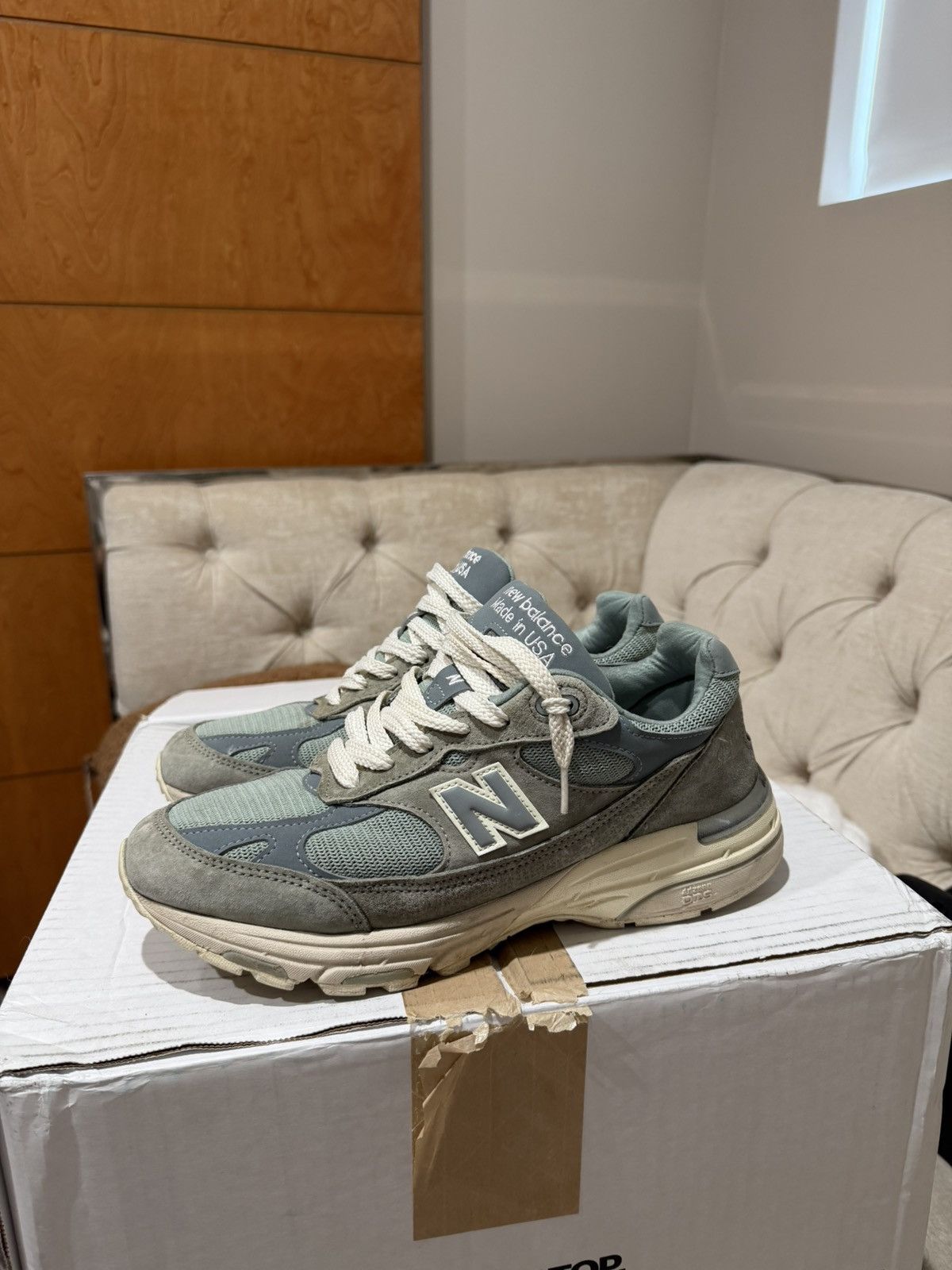 Kith × New Balance New Balance X Kith 993 pistachio made in USA Size US 9 / EU 42 - 4 Thumbnail