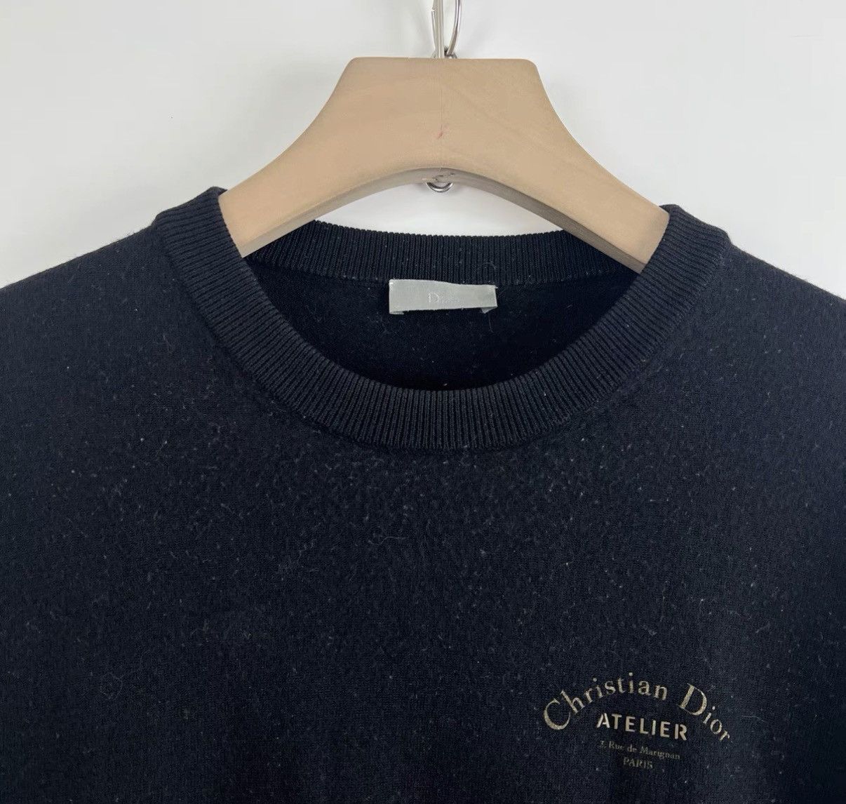Dior Dior Slogan Collection Black Crew Neck Sweater K12 Size US L / EU 52-54 / 3 - 3 Thumbnail