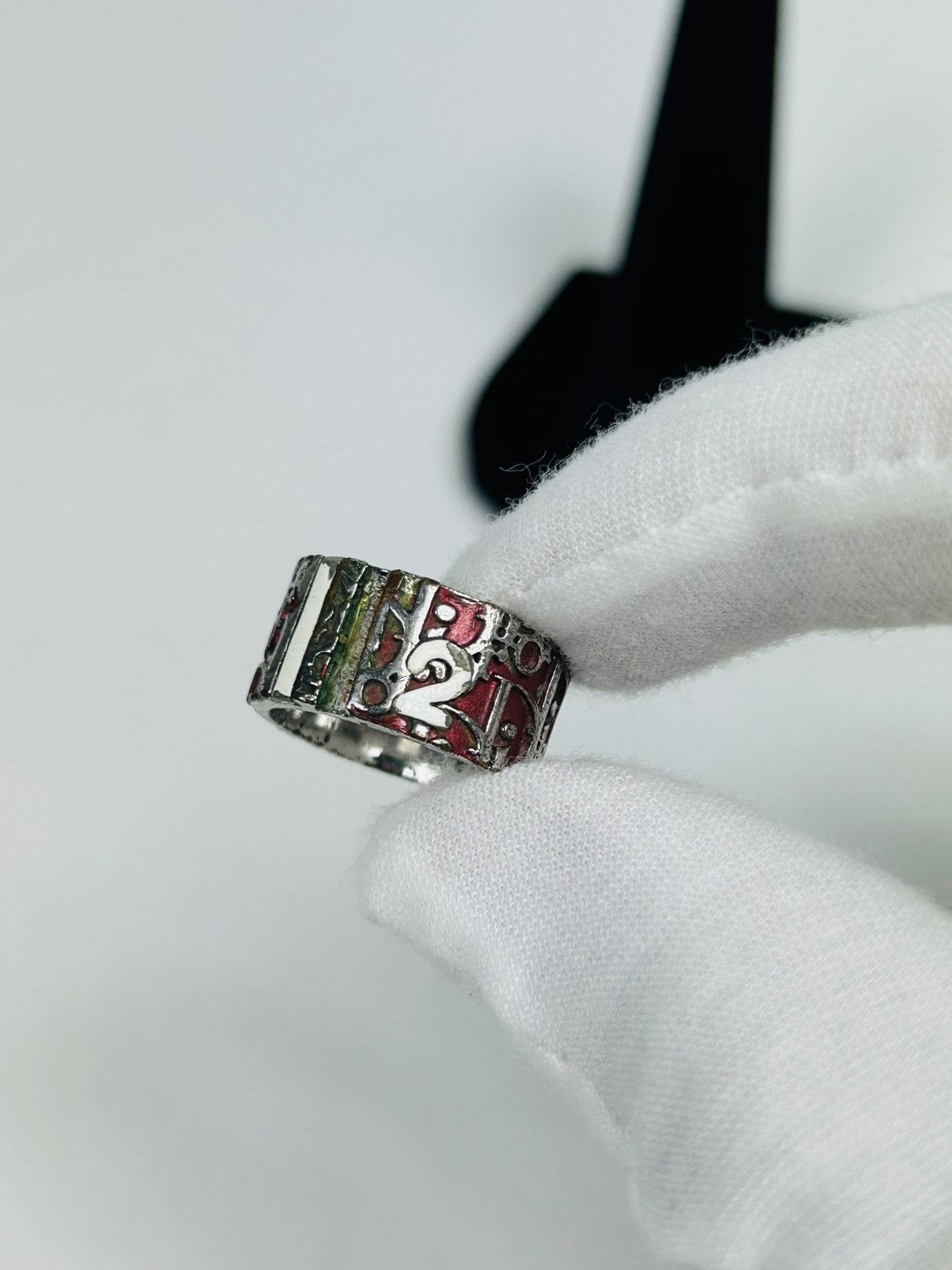 Dior Dior Red Trotter 2 Ring Size 5 Size ONE SIZE - 5 Thumbnail