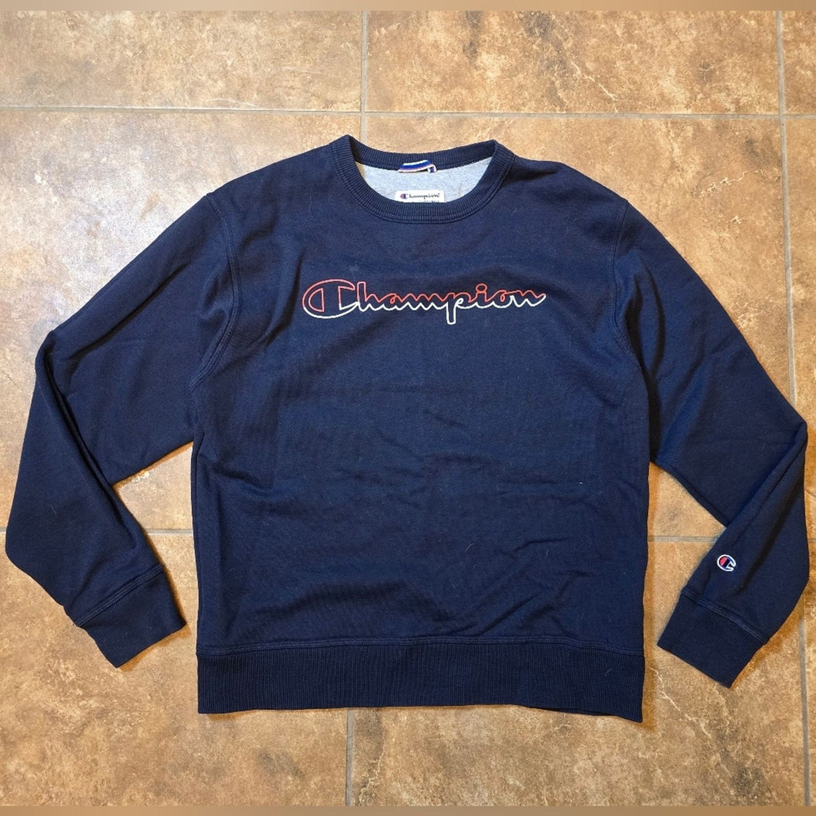 Champion Navy | CHAMPION | Sweatshirt Long Sleeve Size US M / EU 48-50 / 2 - 1 Thumbnail