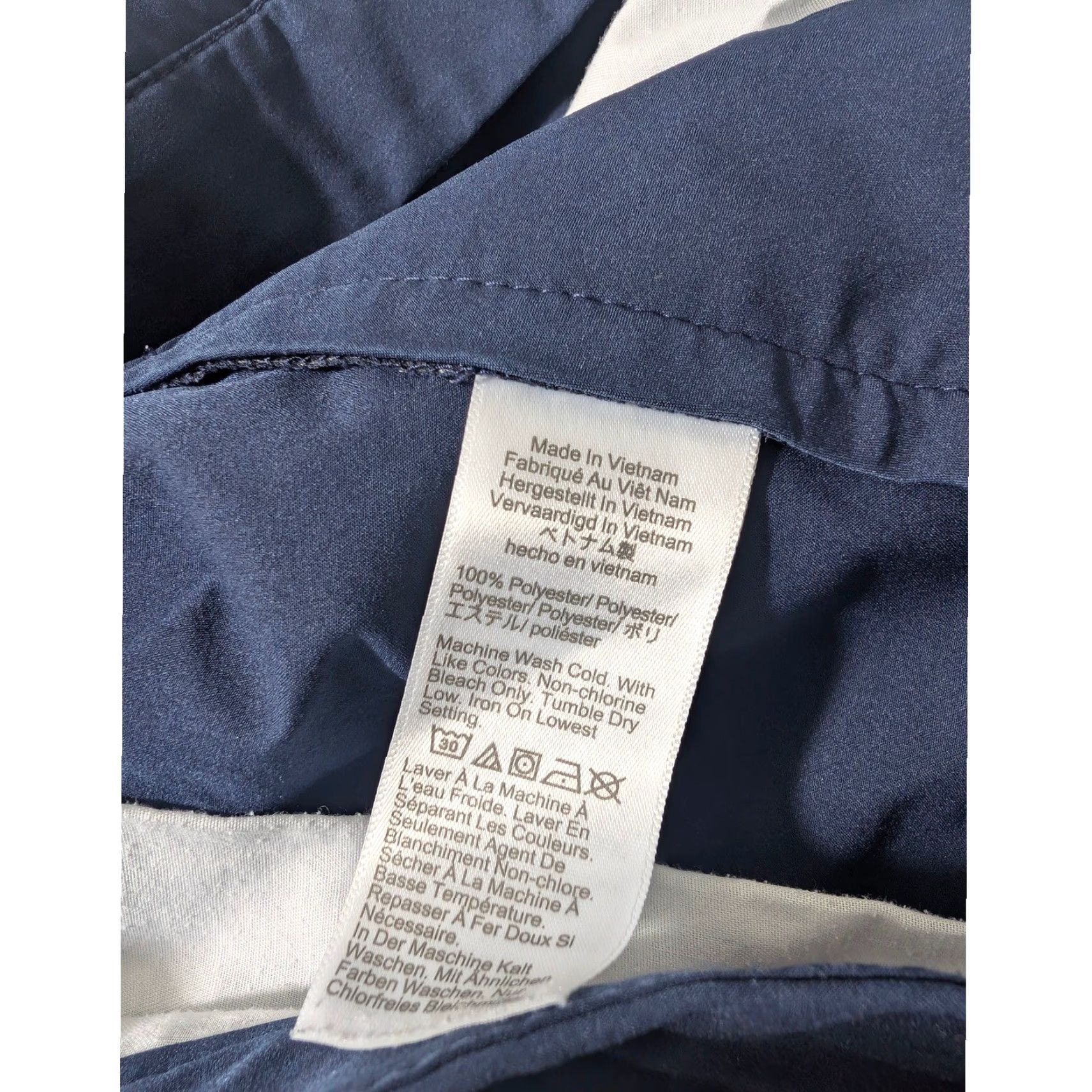 J.Crew J.CREW Tech Shorts Mens 33 Navy Blue 9" Inseam Chino Style AL096 Size US 34 / EU 50 - 3 Thumbnail
