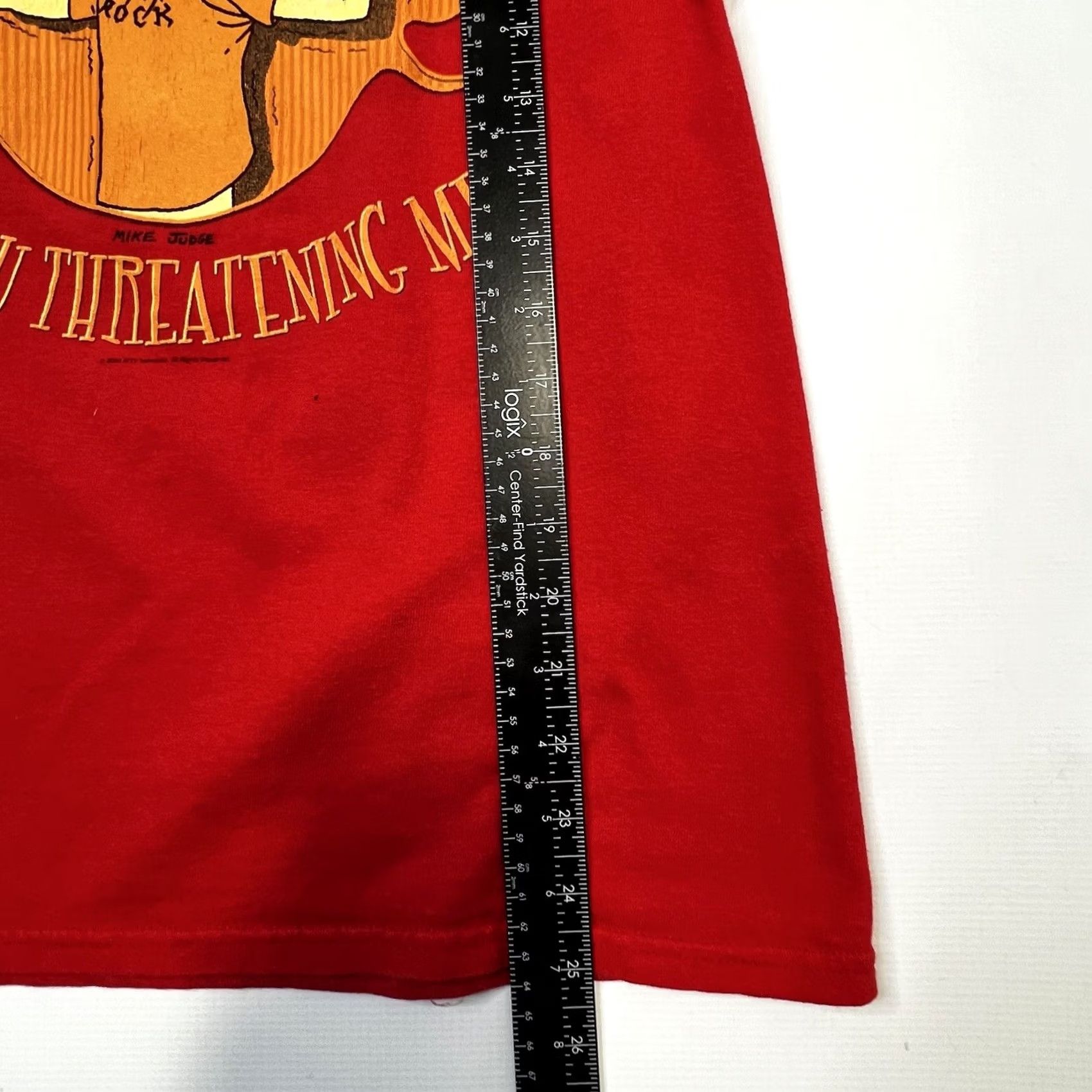Gildan VINTAGE Beavis and Butthead T Shirt Mens Small Red 2004 Cornholio MTV Shirt Logo Beavis And Butthead Are You Threatening Me T Shirt Mens Small Size US S / EU 44-46 / 1 - 3 Thumbnail