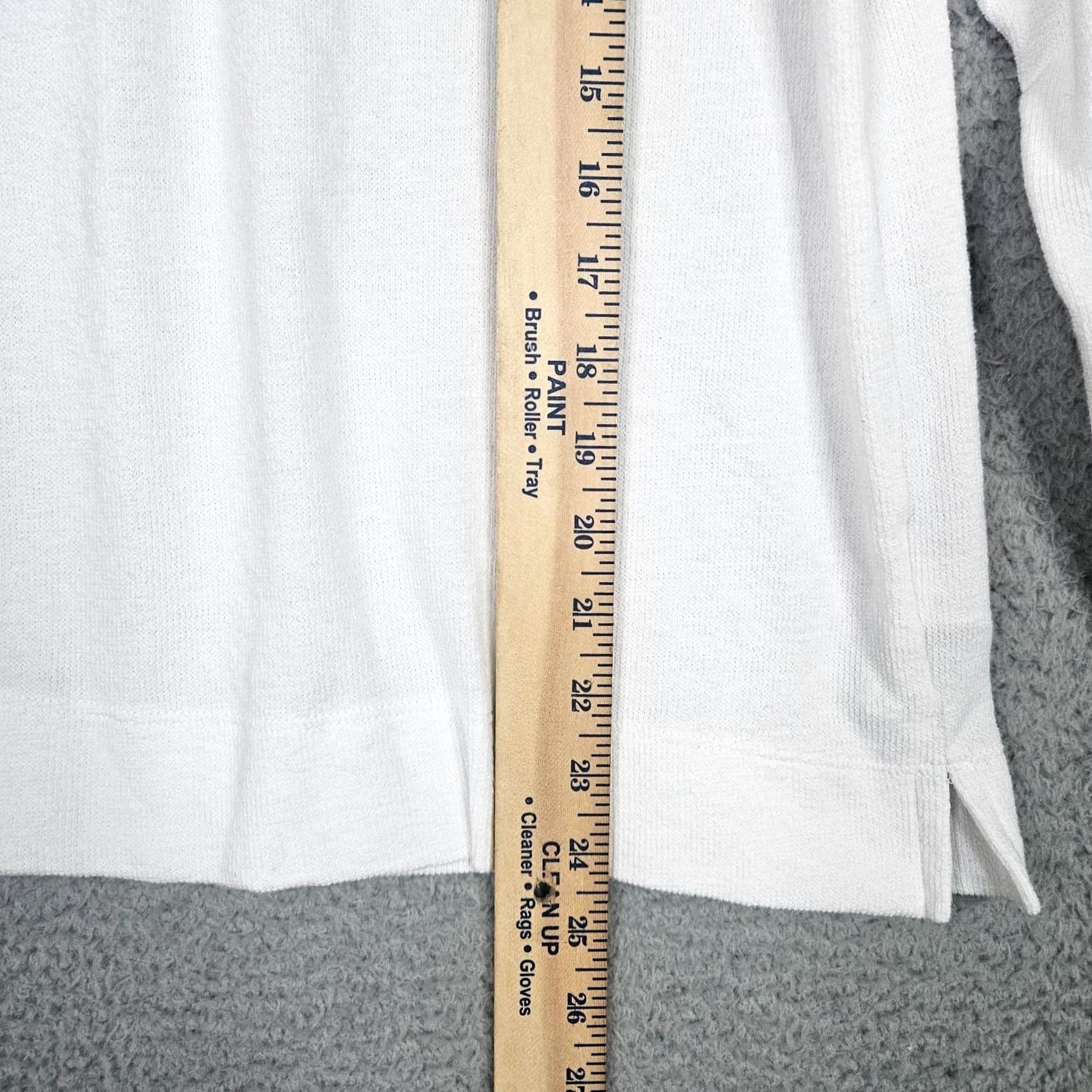 J.Crew J.CREW White Hooded Pullover Casual Top Women M Size M / US 6-8 / IT 42-44 - 5 Thumbnail