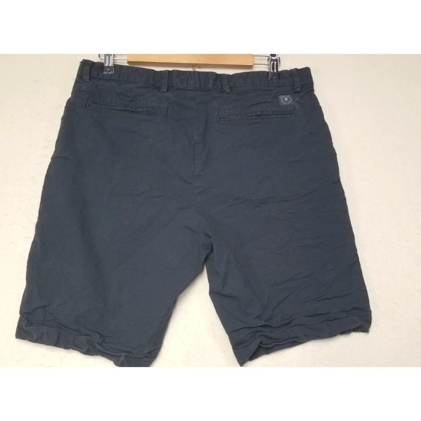 Vintage Linksoul Shorts Men's 33 Chino Flat Front Black Button Pockets Knit Lightweight Casual Outdoor Size US 33 - 2 Thumbnail