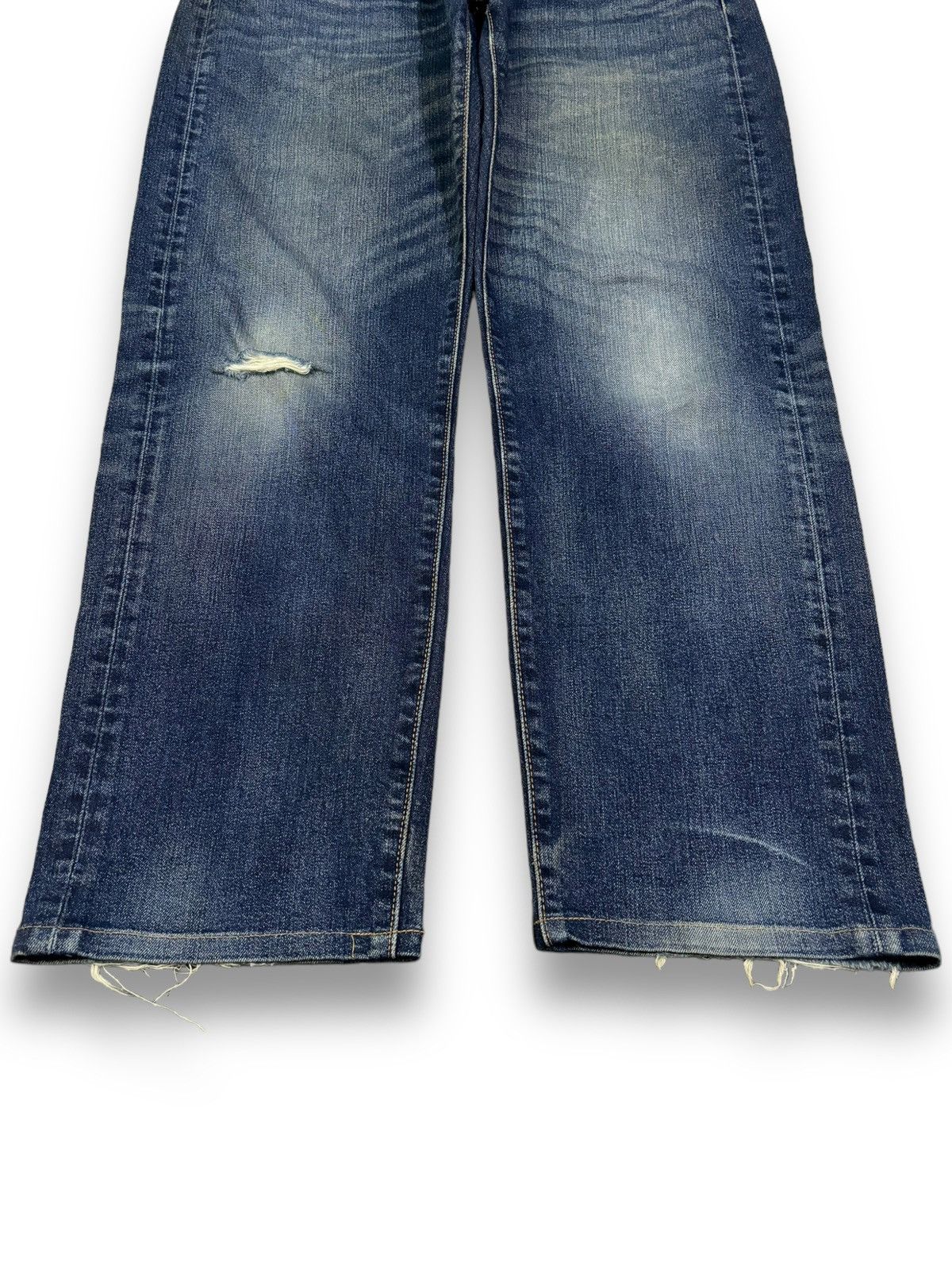 Levi's Vintage Clothing Vintage Y2K Levis Premium Big E Loose Fit Distressed Jeans Size US 34 / EU 50 - 8 Thumbnail