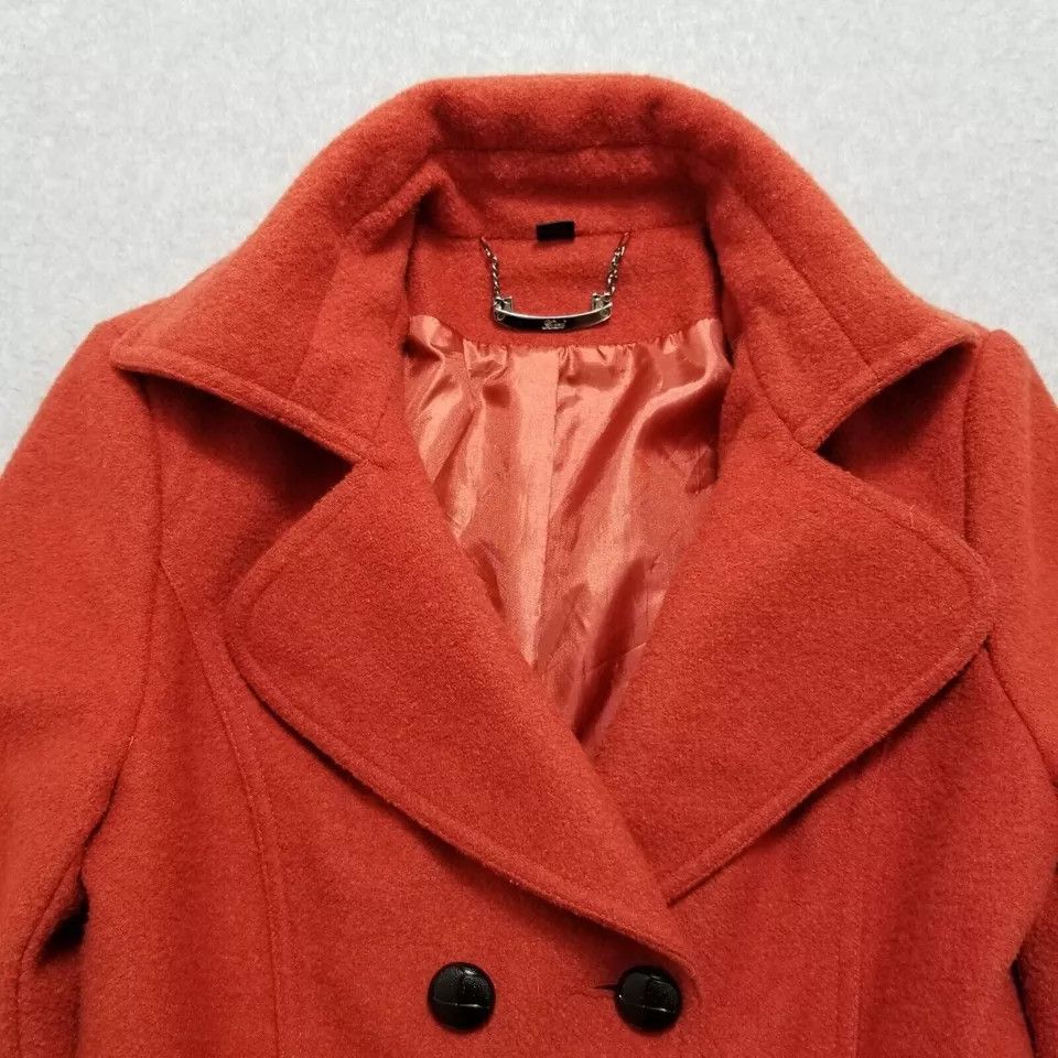 Other XXI Coat Womens Medium Orange Jacket Pockets Buttons Size M / US 6-8 / IT 42-44 - 3 Thumbnail