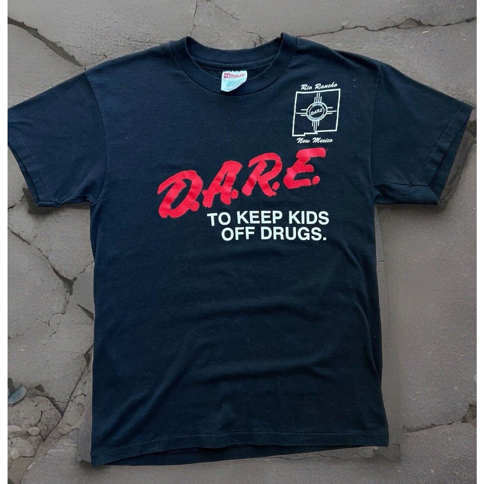 Vintage Vintage Dare Shirt Small Black 90s To Keep Kids Off Drugs Size US S / EU 44-46 / 1 - 1 Thumbnail