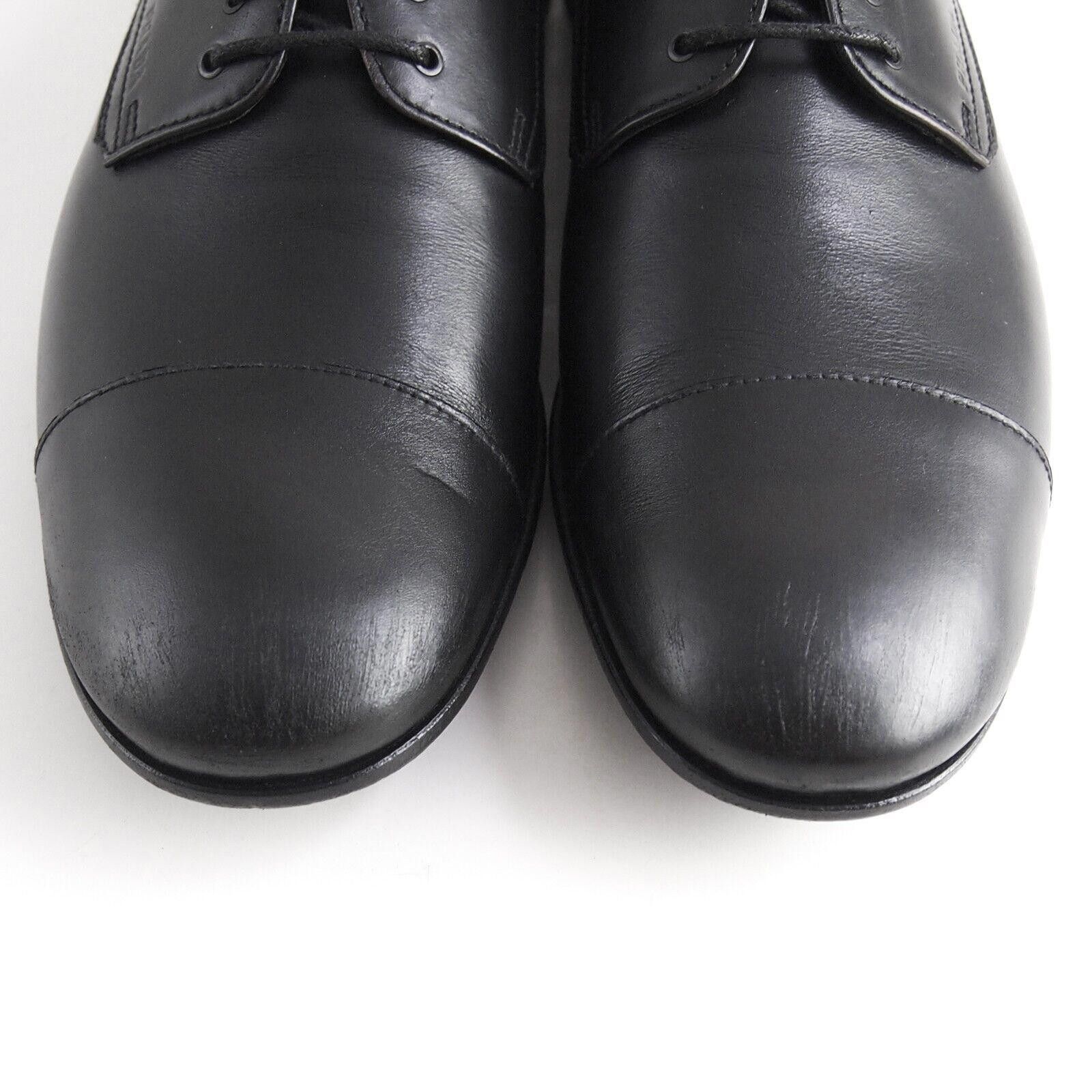 Prada Prada Cap Toe Oxfords 2E2719 Black Leather Mens US 9 EU 42 Size US 9 / EU 42 - 4 Thumbnail