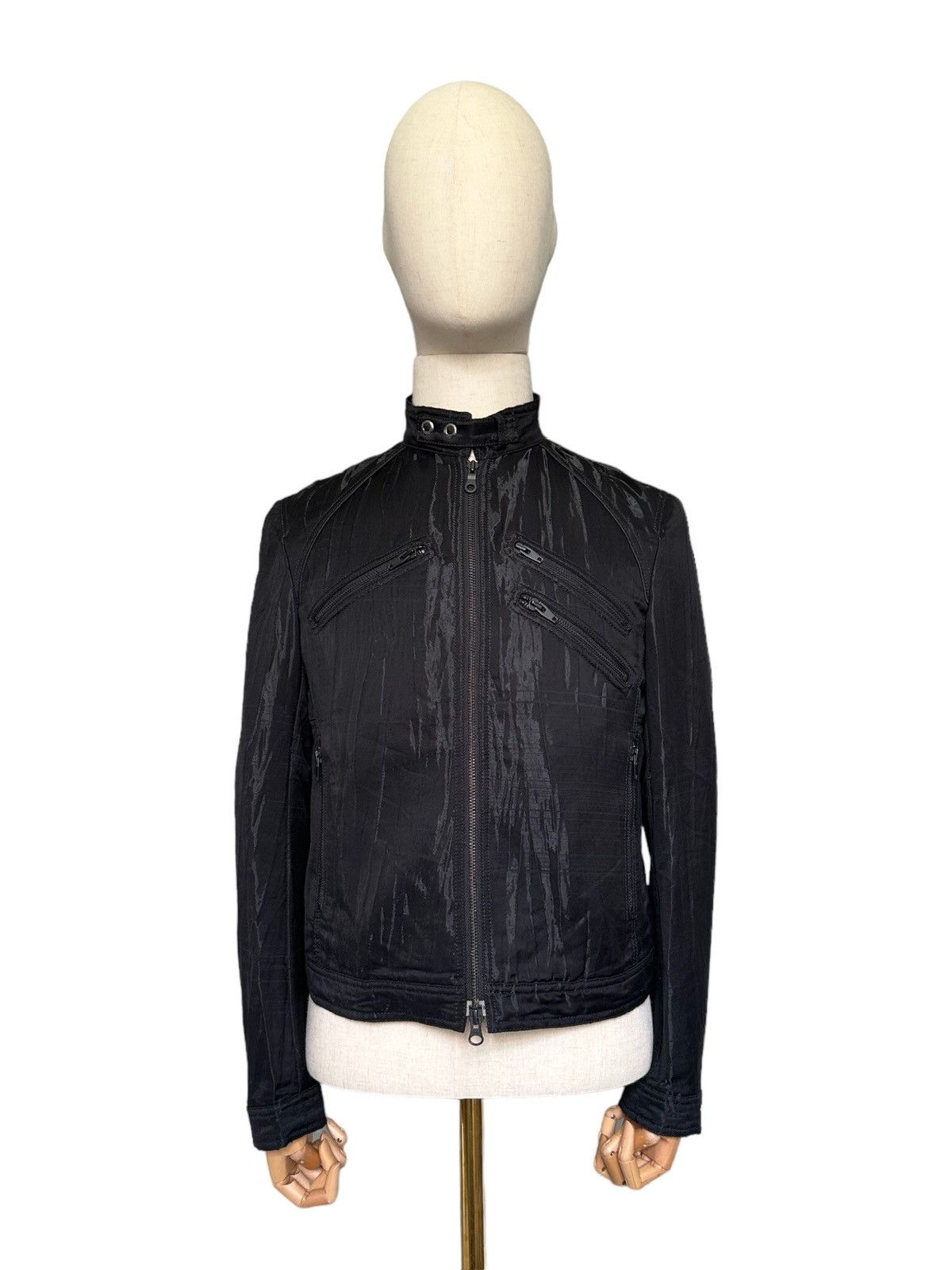 Yohji Yamamoto 00s A.A.R by Yohji Yamamoto biker zipper jacket Size US M / EU 48-50 / 2 - 7 Thumbnail